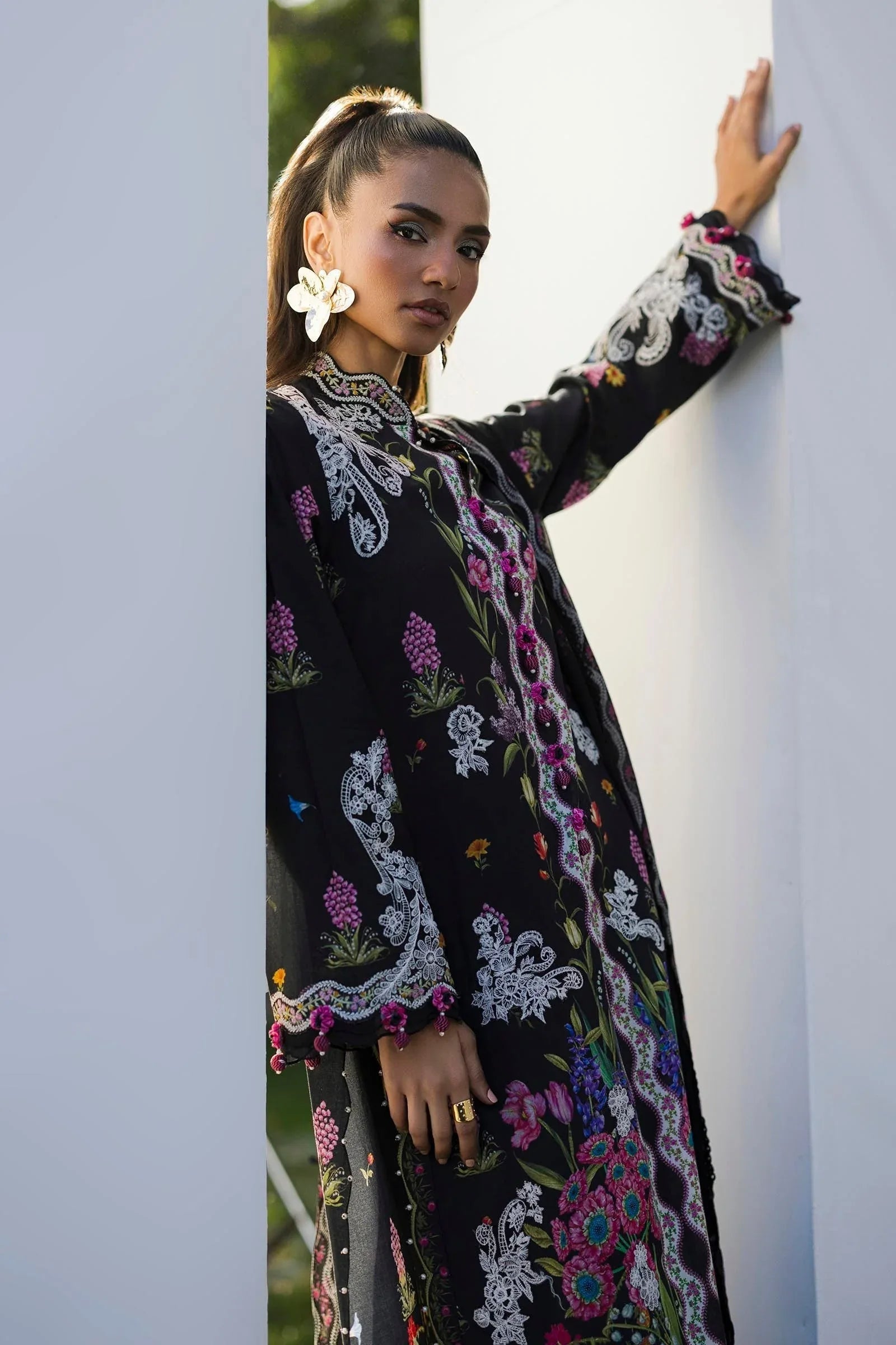 Sana Safinaz | Muzlin Summer 25 | 001A - Aqsa Fabrics