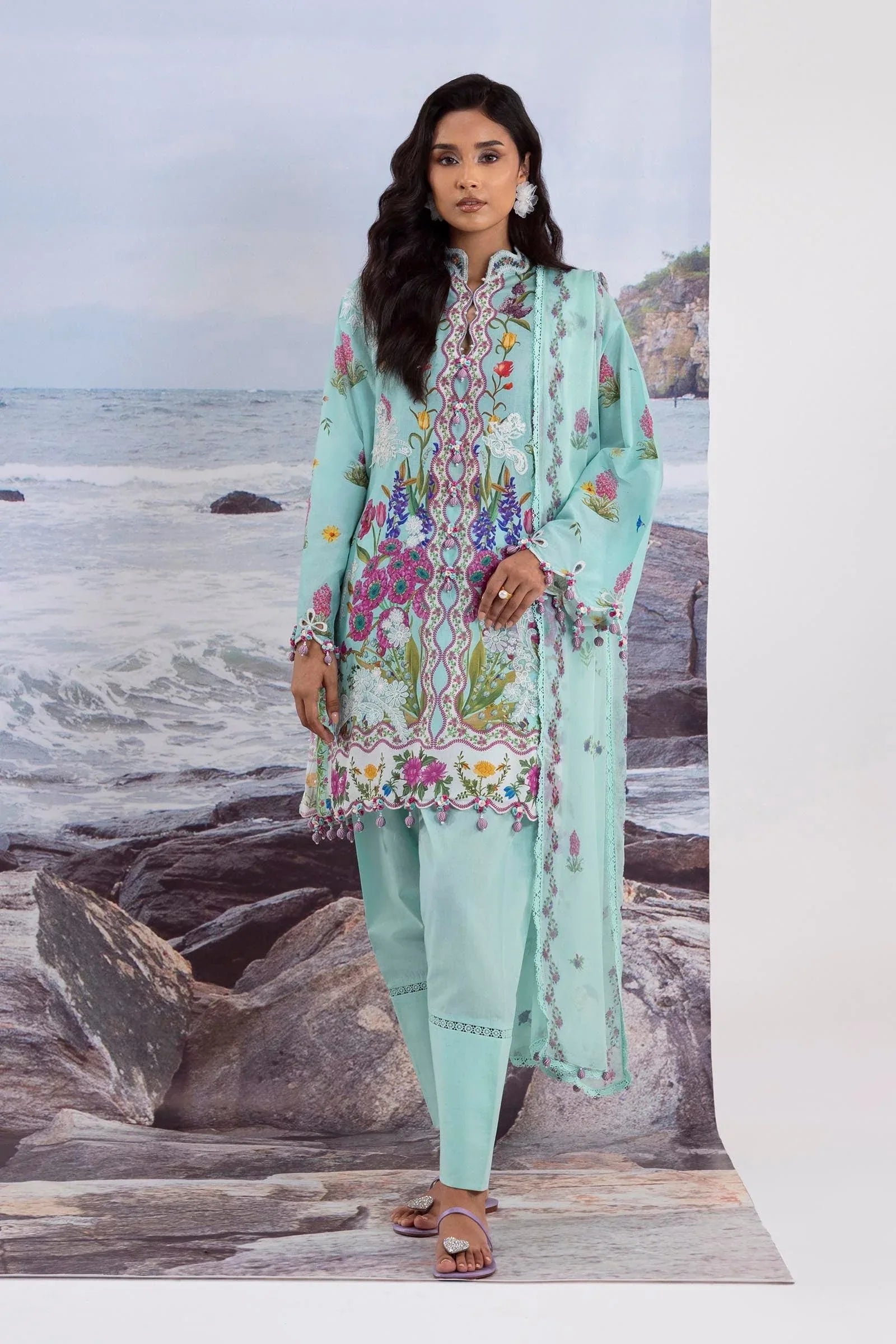 Sana Safinaz | Muzlin Summer 25 | 001B - Aqsa Fabrics