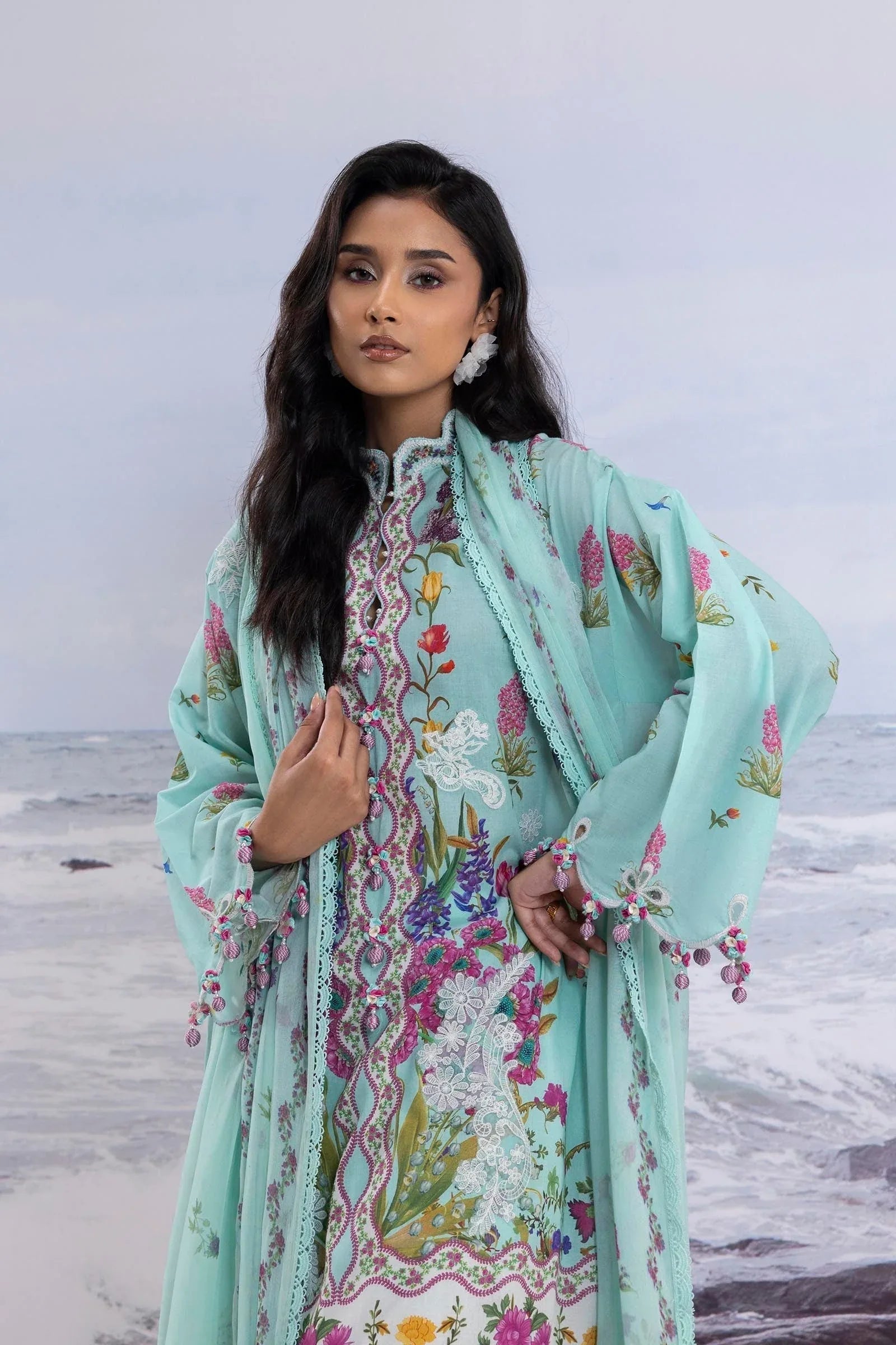 Sana Safinaz | Muzlin Summer 25 | 001B - Aqsa Fabrics
