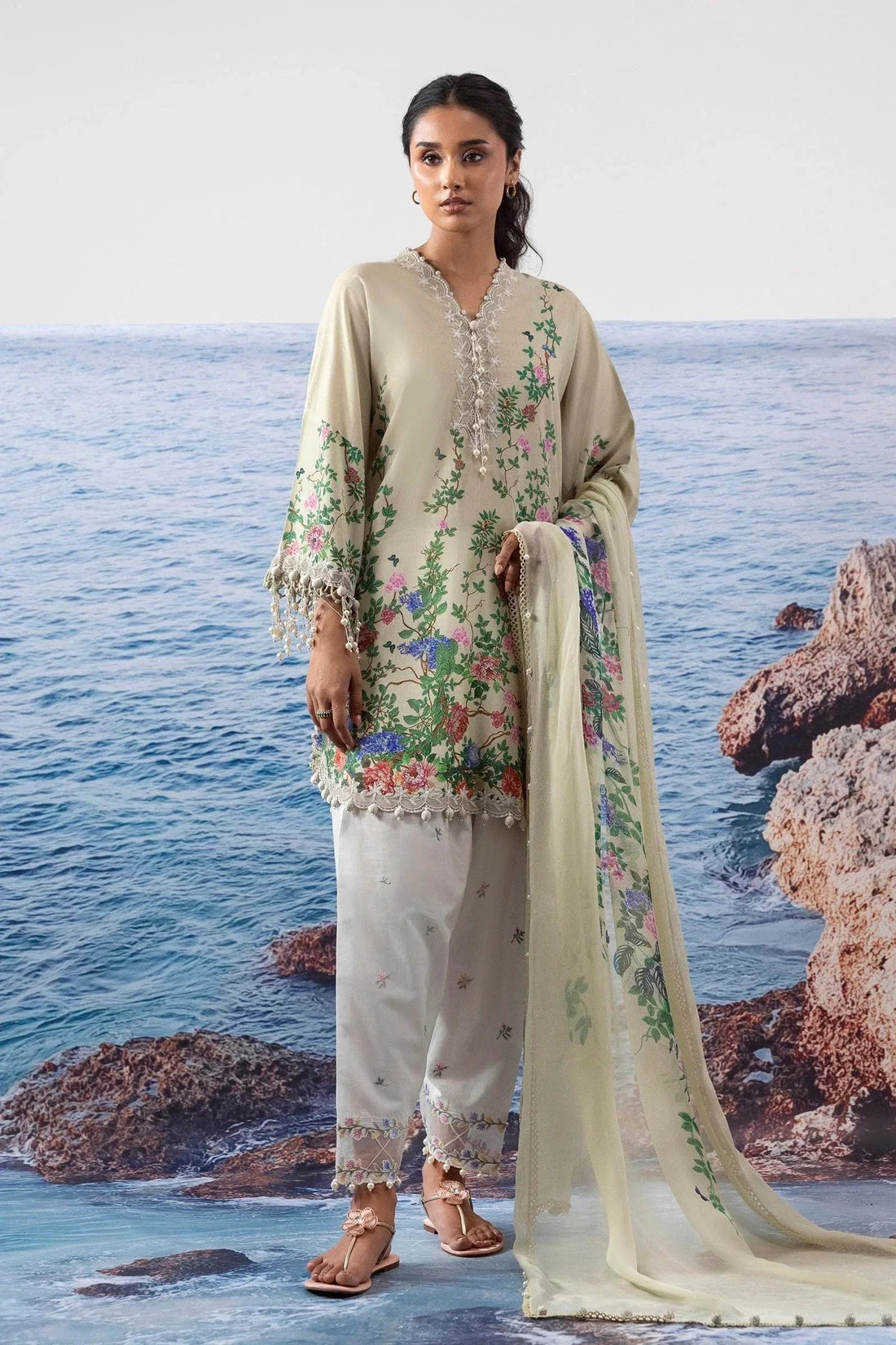 Sana Safinaz | Muzlin Summer 25 | 002B - Aqsa Fabrics