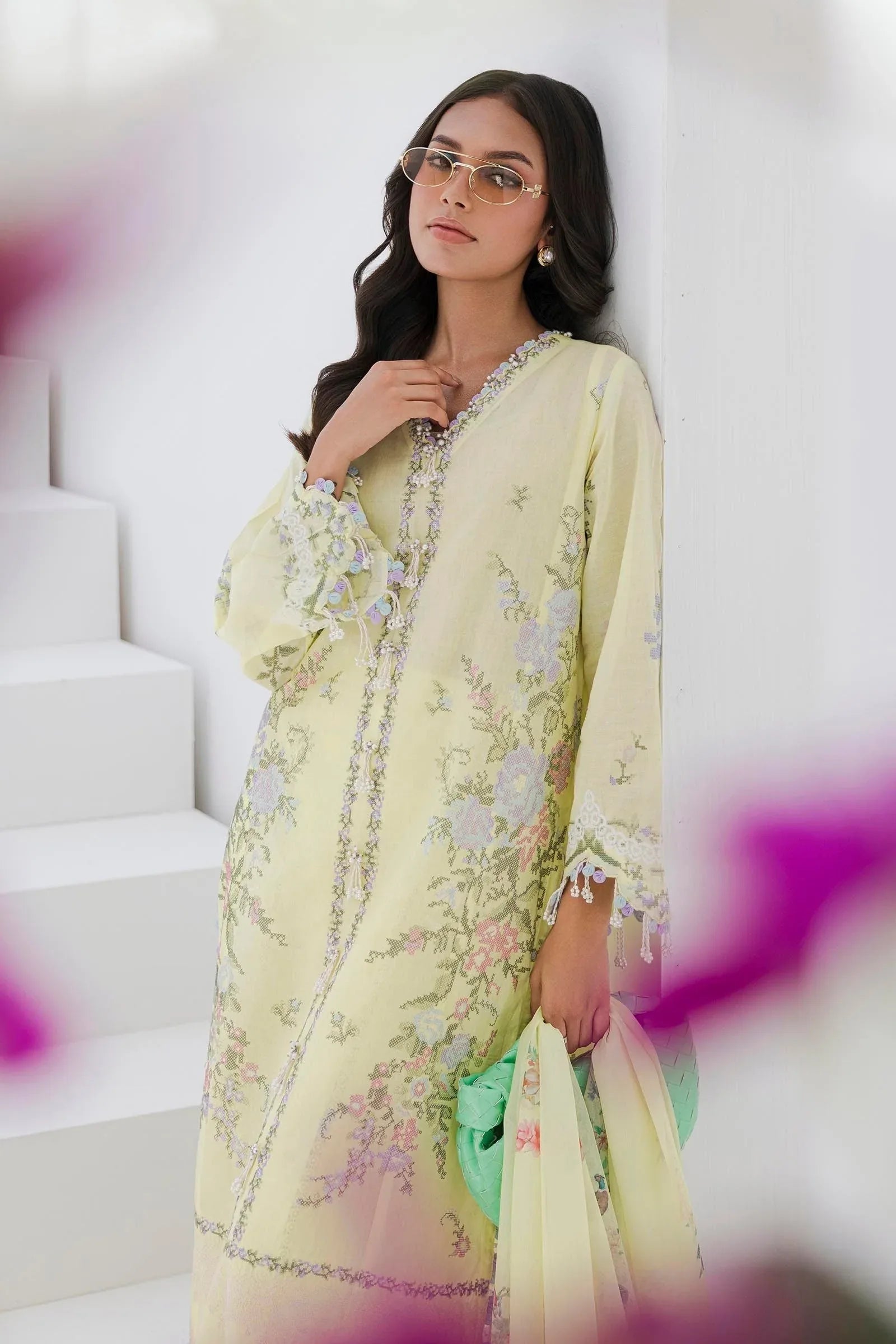Sana Safinaz | Muzlin Summer 25 | 009A - Aqsa Fabrics