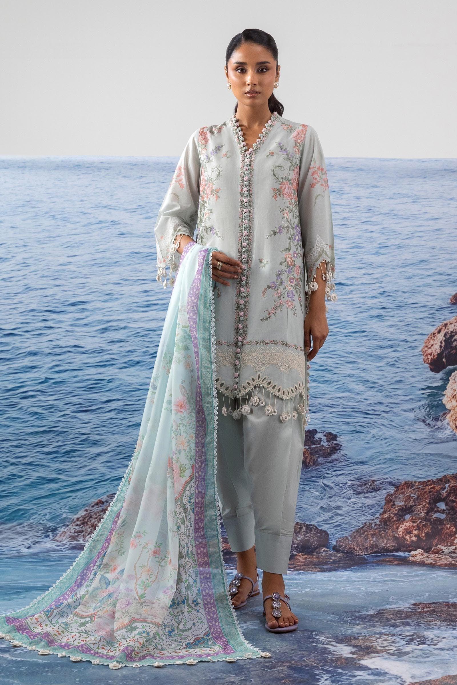 Sana Safinaz | Muzlin Summer 25 | 009B - Aqsa Fabrics