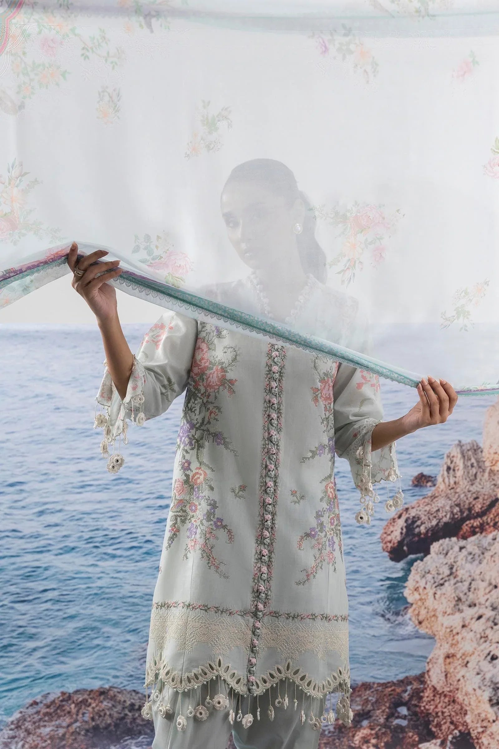 Sana Safinaz | Muzlin Summer 25 | 009B - Aqsa Fabrics
