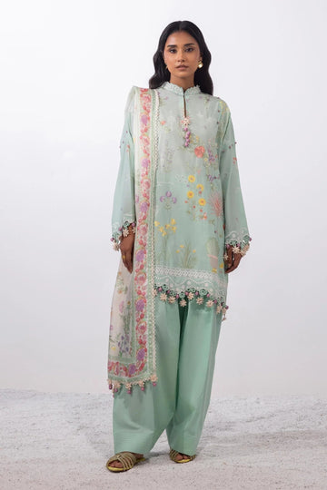 Sana Safinaz | Muzlin Summer 25 | 010A - Aqsa Fabrics