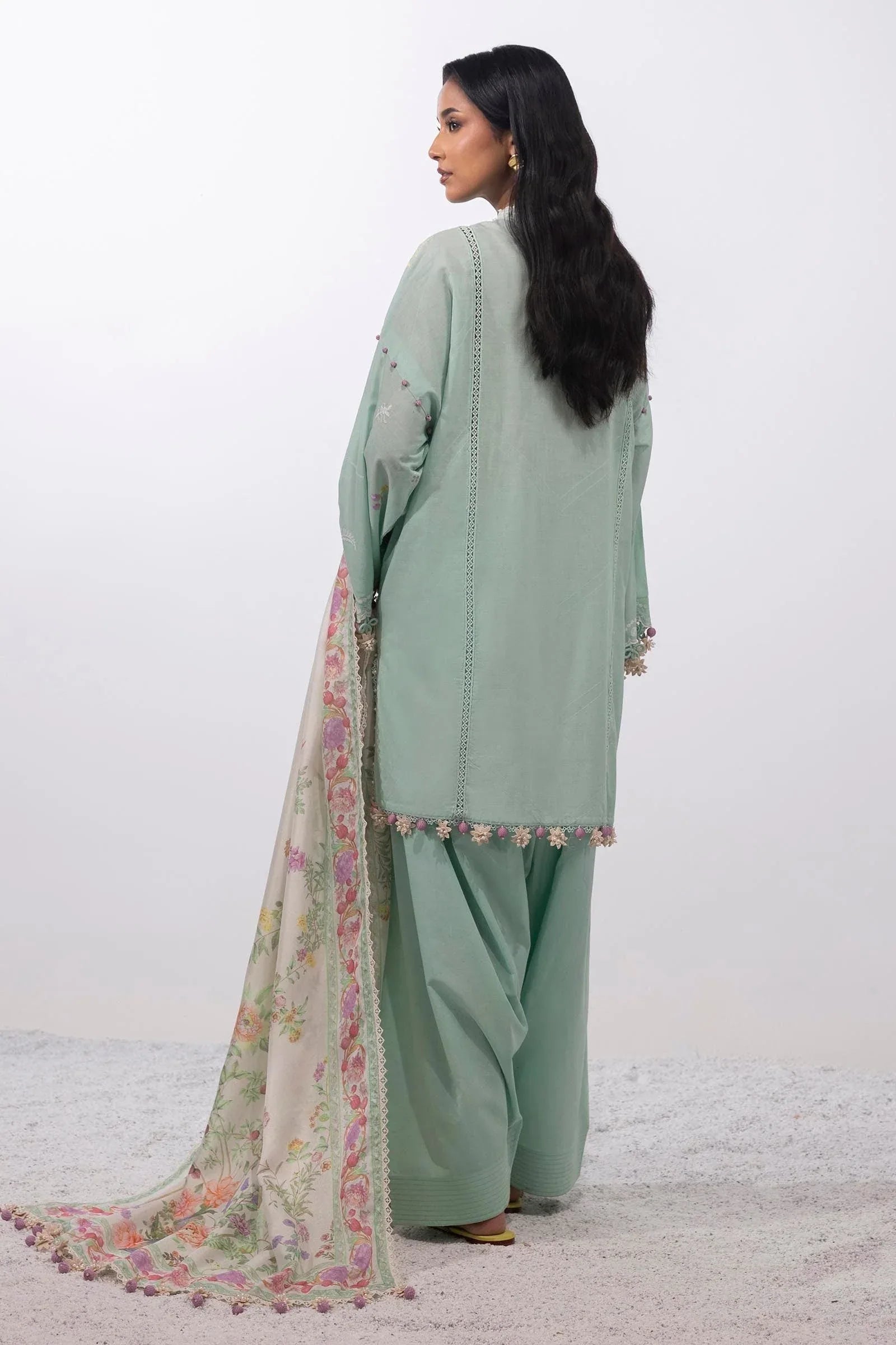 Sana Safinaz | Muzlin Summer 25 | 010A - Aqsa Fabrics