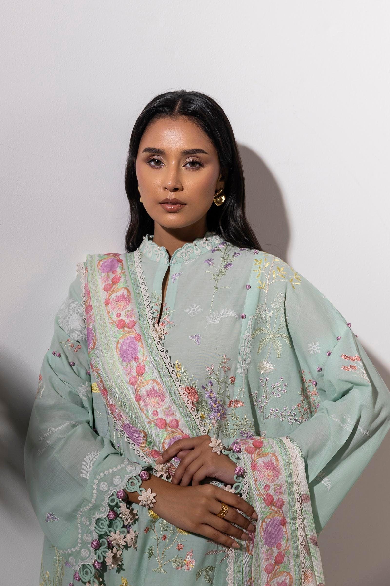 Sana Safinaz | Muzlin Summer 25 | 010A - Aqsa Fabrics