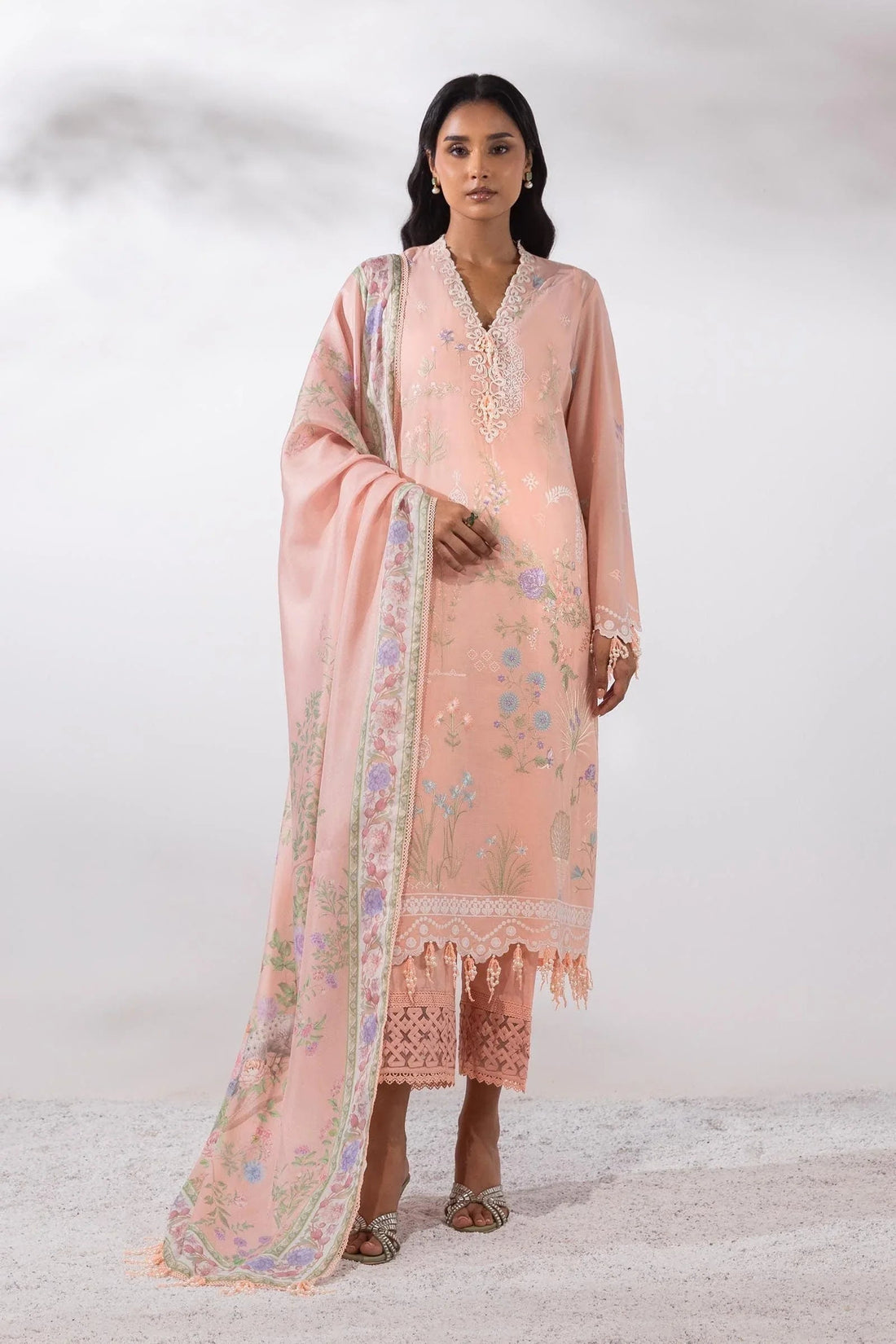 Sana Safinaz | Muzlin Summer 25 | 010B - Aqsa Fabrics