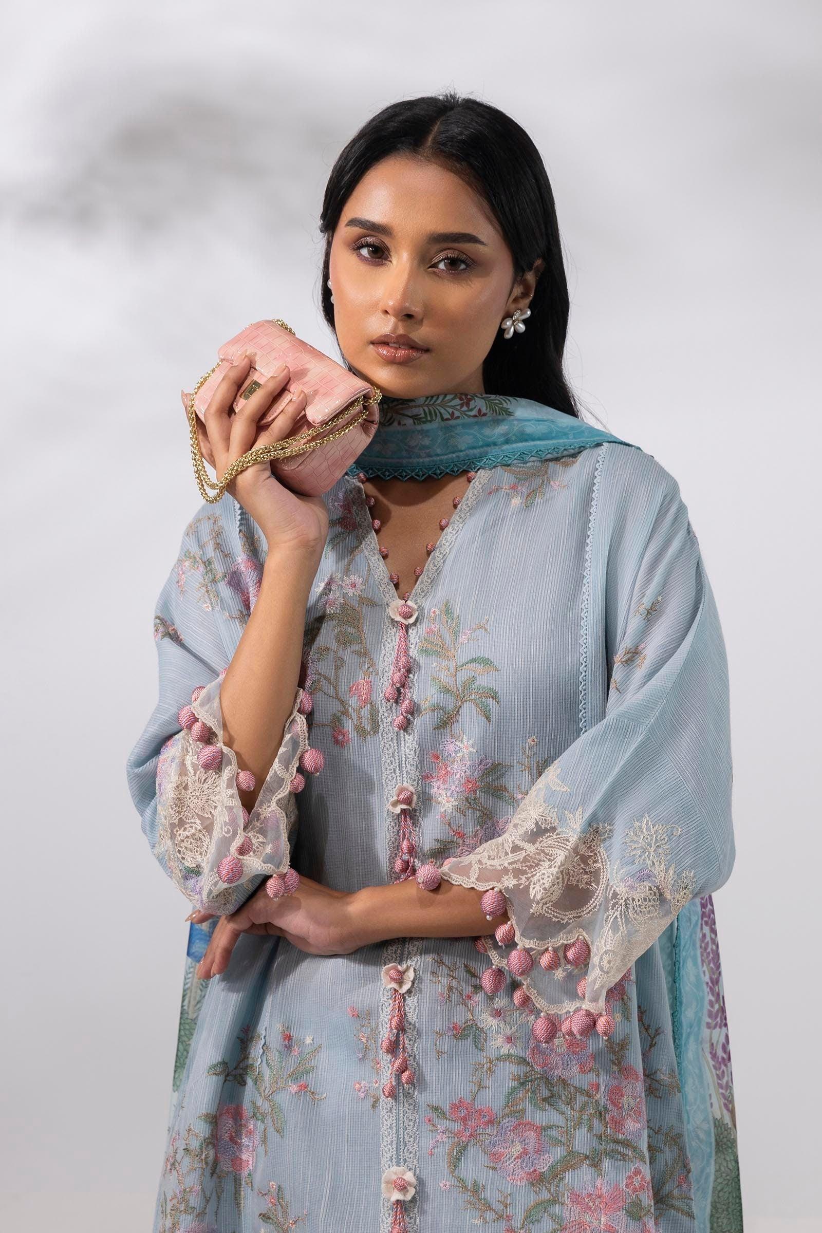 Sana Safinaz | Muzlin Summer 25 | 013A - Aqsa Fabrics