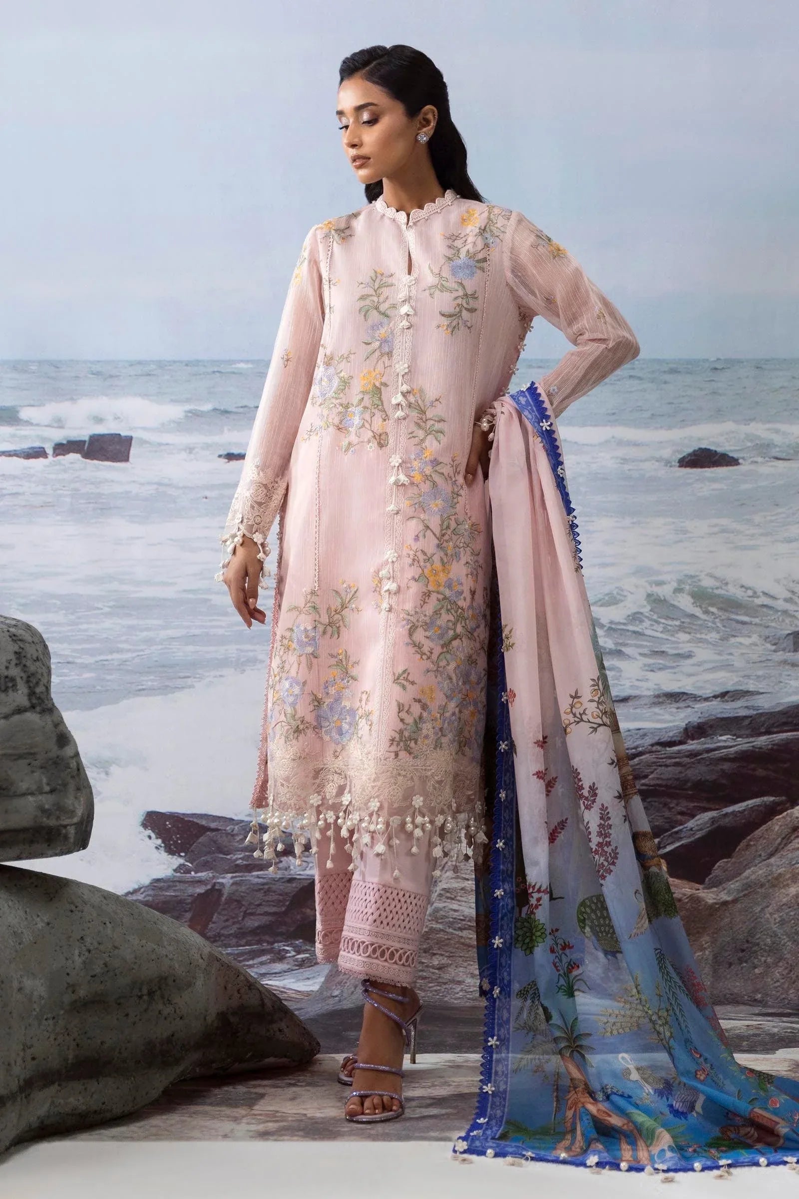 Sana Safinaz | Muzlin Summer 25 | 013B - Aqsa Fabrics
