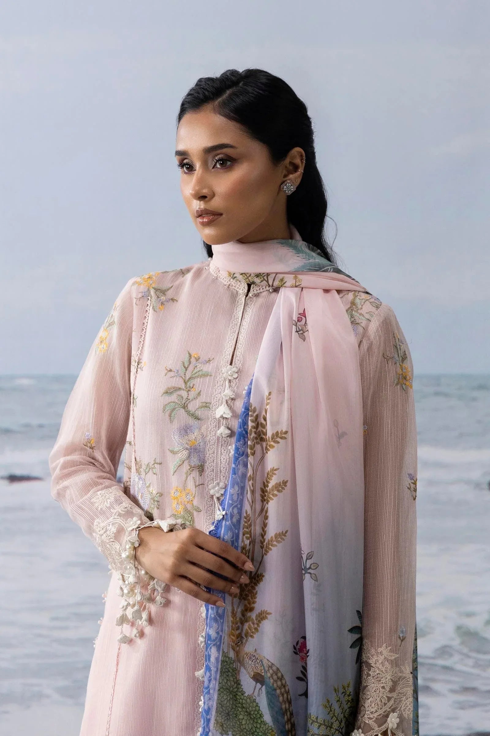 Sana Safinaz | Muzlin Summer 25 | 013B - Aqsa Fabrics