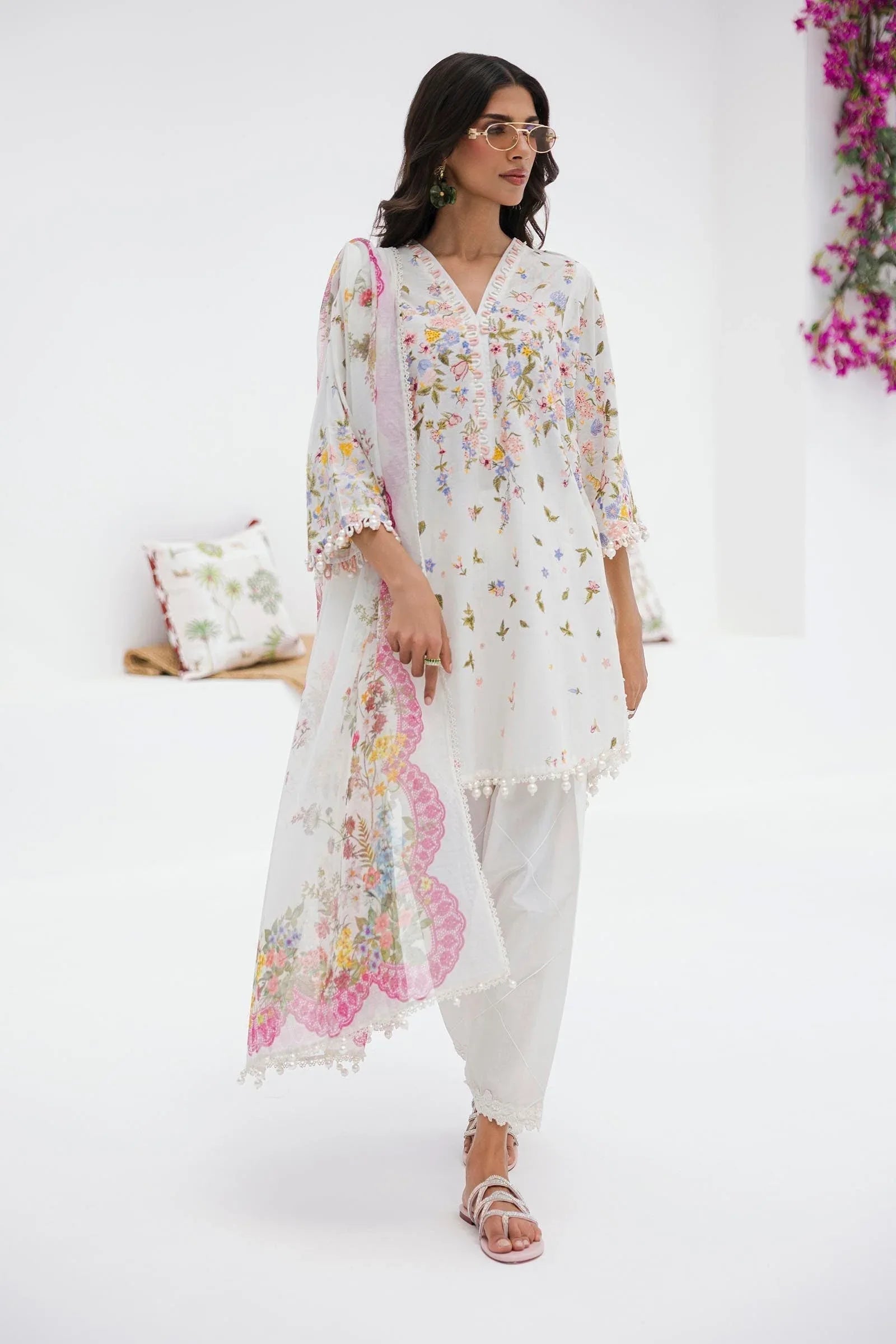 Sana Safinaz | Muzlin Summer 25 | 015A - Aqsa Fabrics