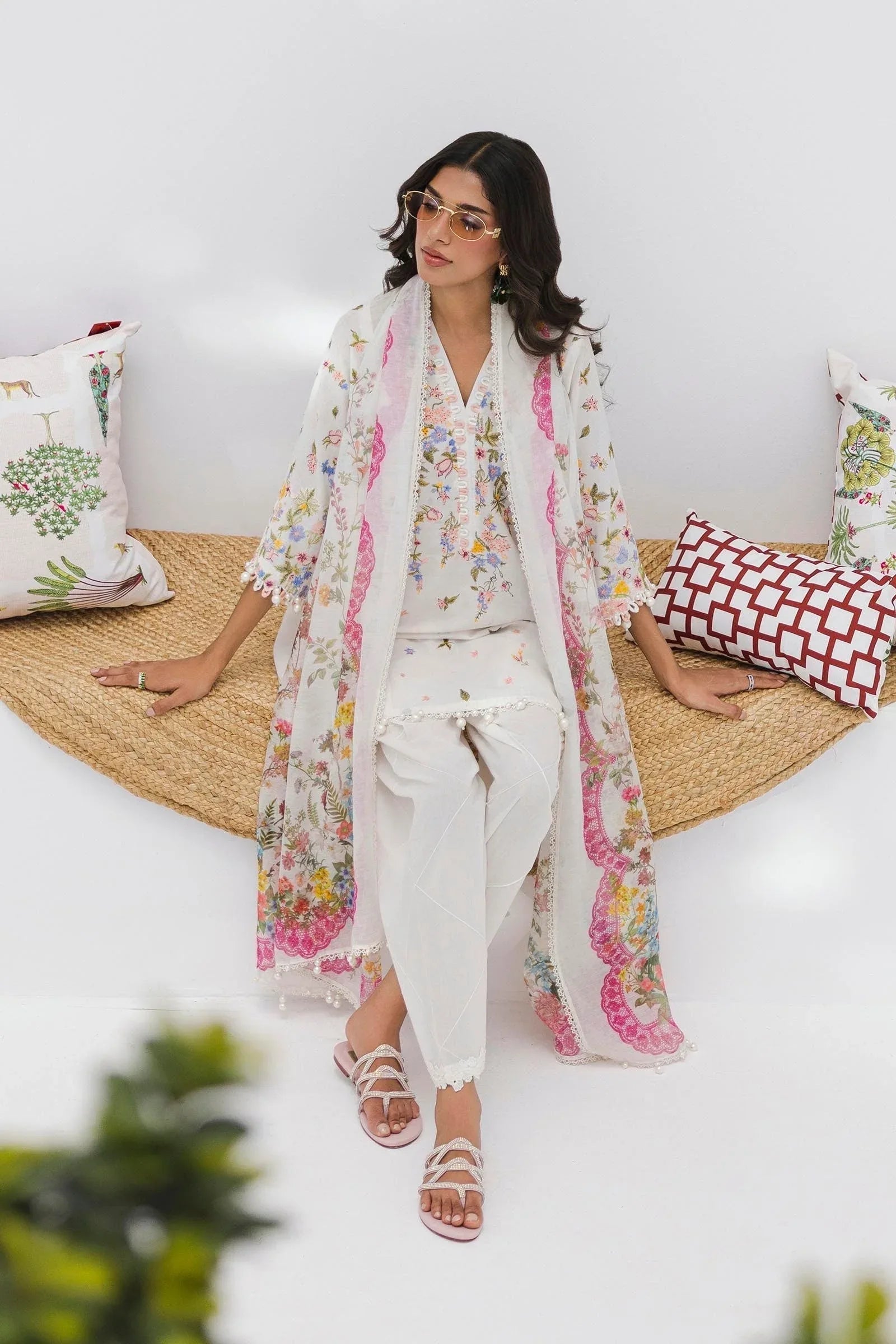 Sana Safinaz | Muzlin Summer 25 | 015A - Aqsa Fabrics
