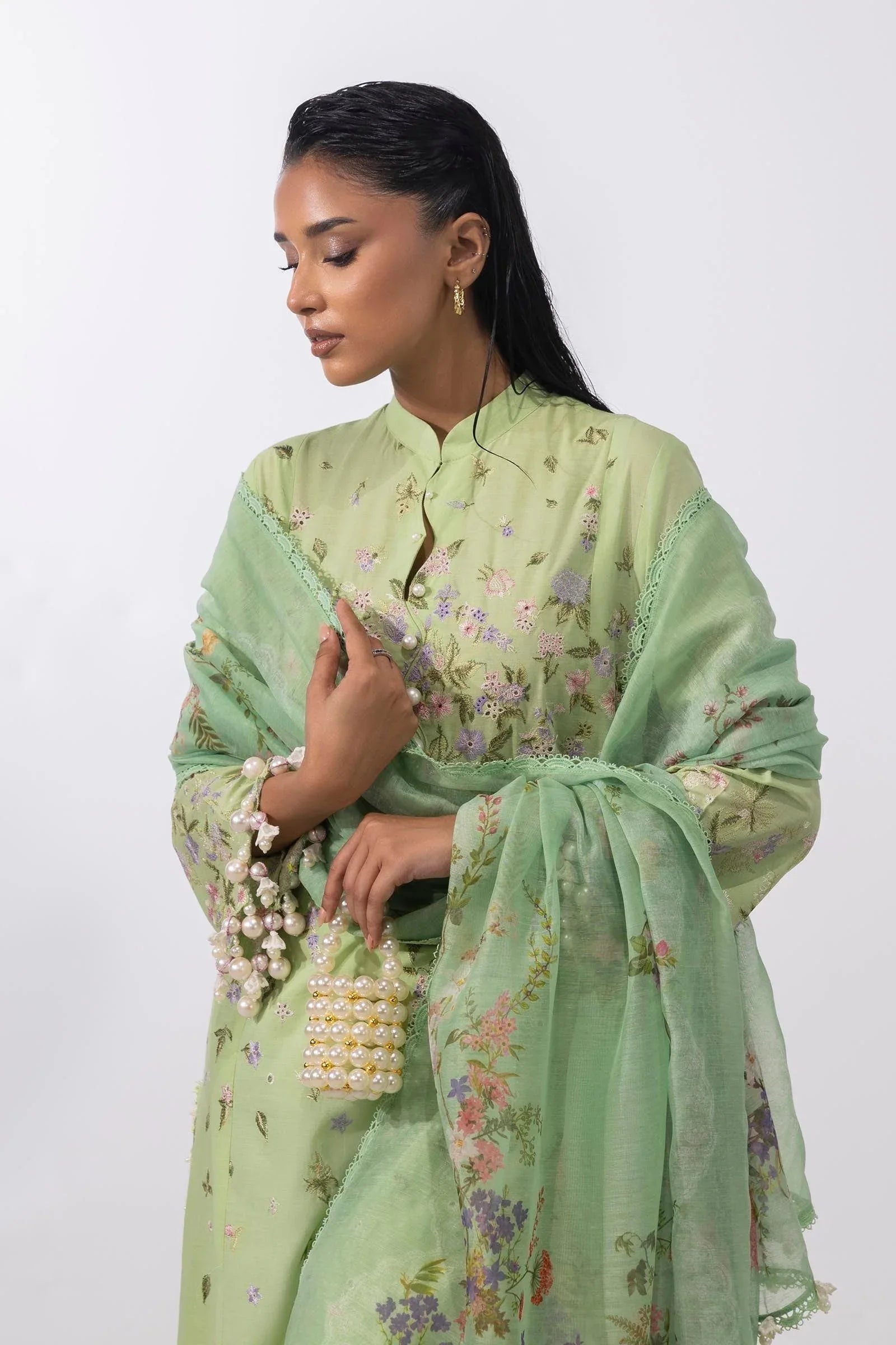 Sana Safinaz | Muzlin Summer 25 | 015B - Aqsa Fabrics