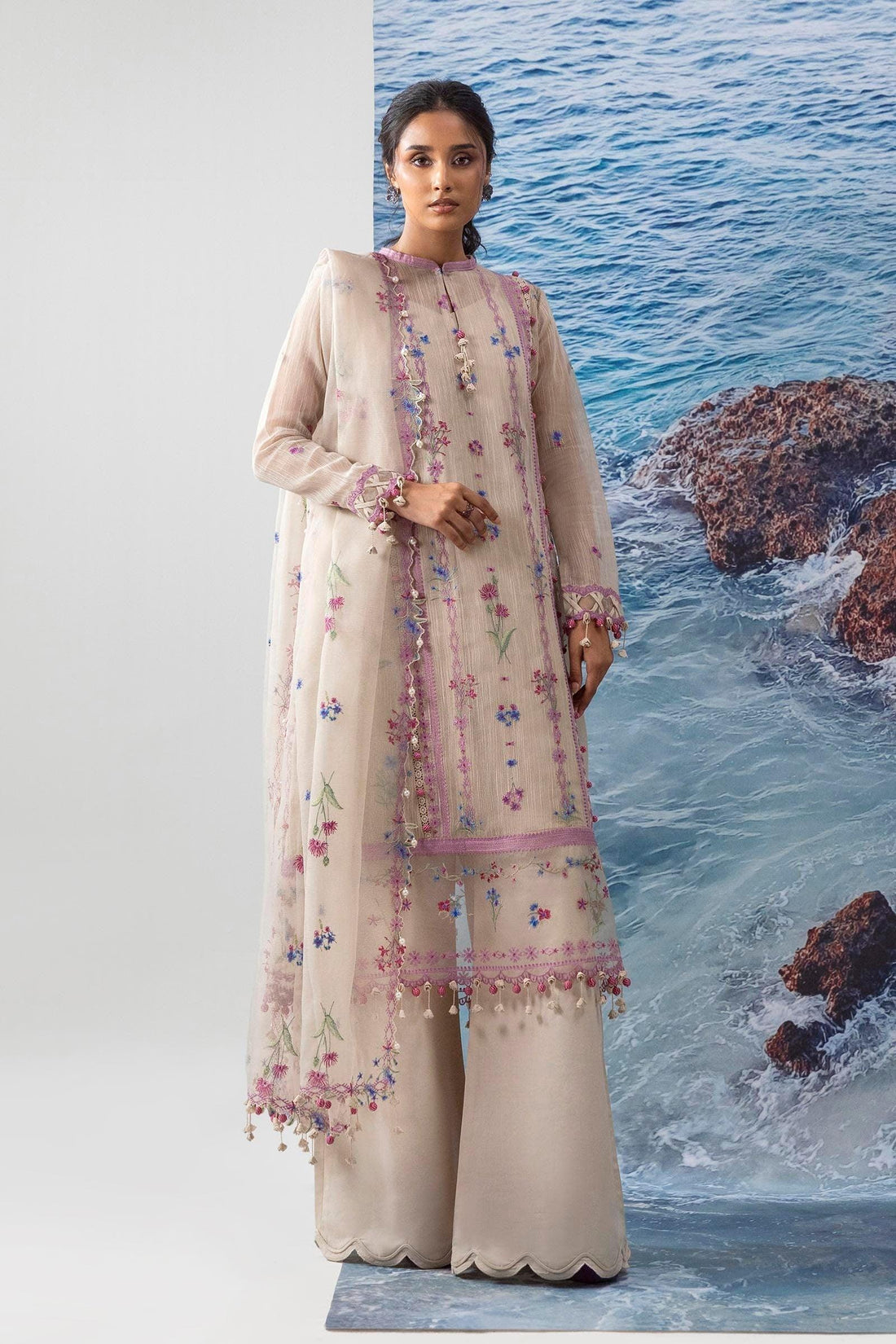 Sana Safinaz | Muzlin Summer 25 | 016A - Aqsa Fabrics
