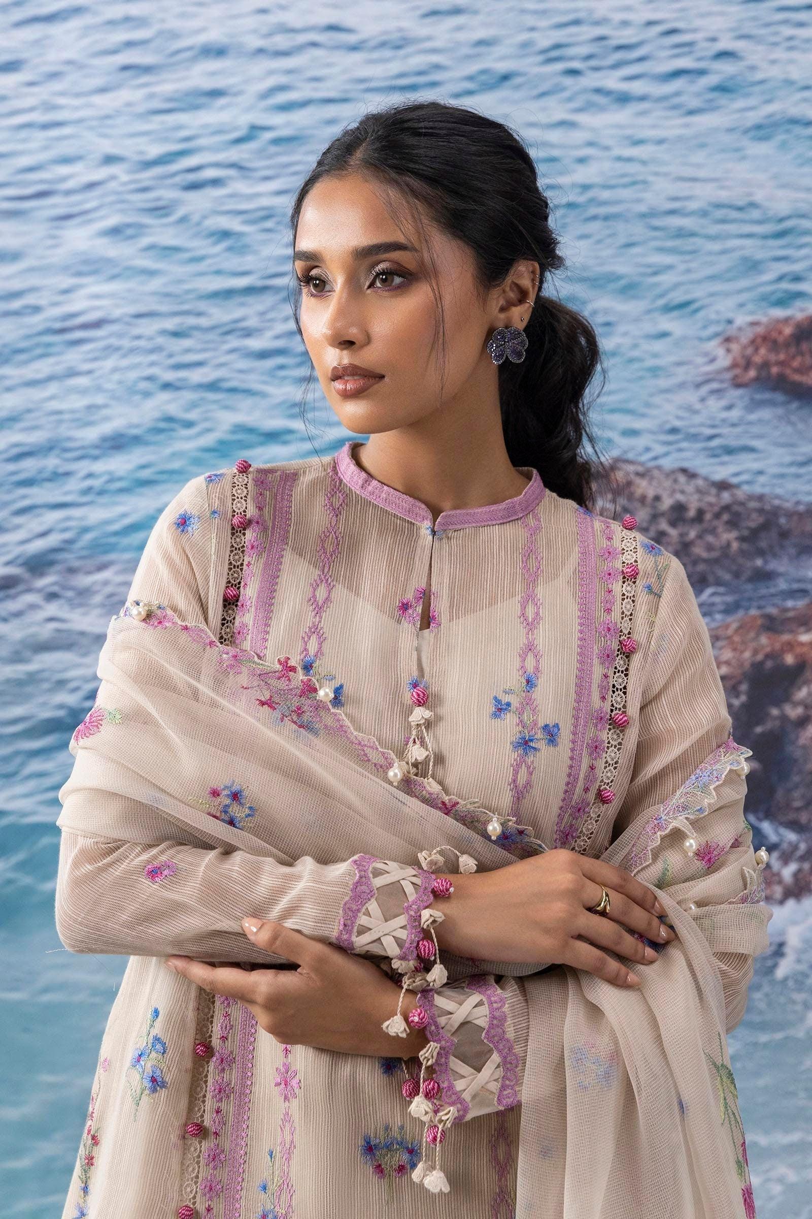 Sana Safinaz | Muzlin Summer 25 | 016A - Aqsa Fabrics
