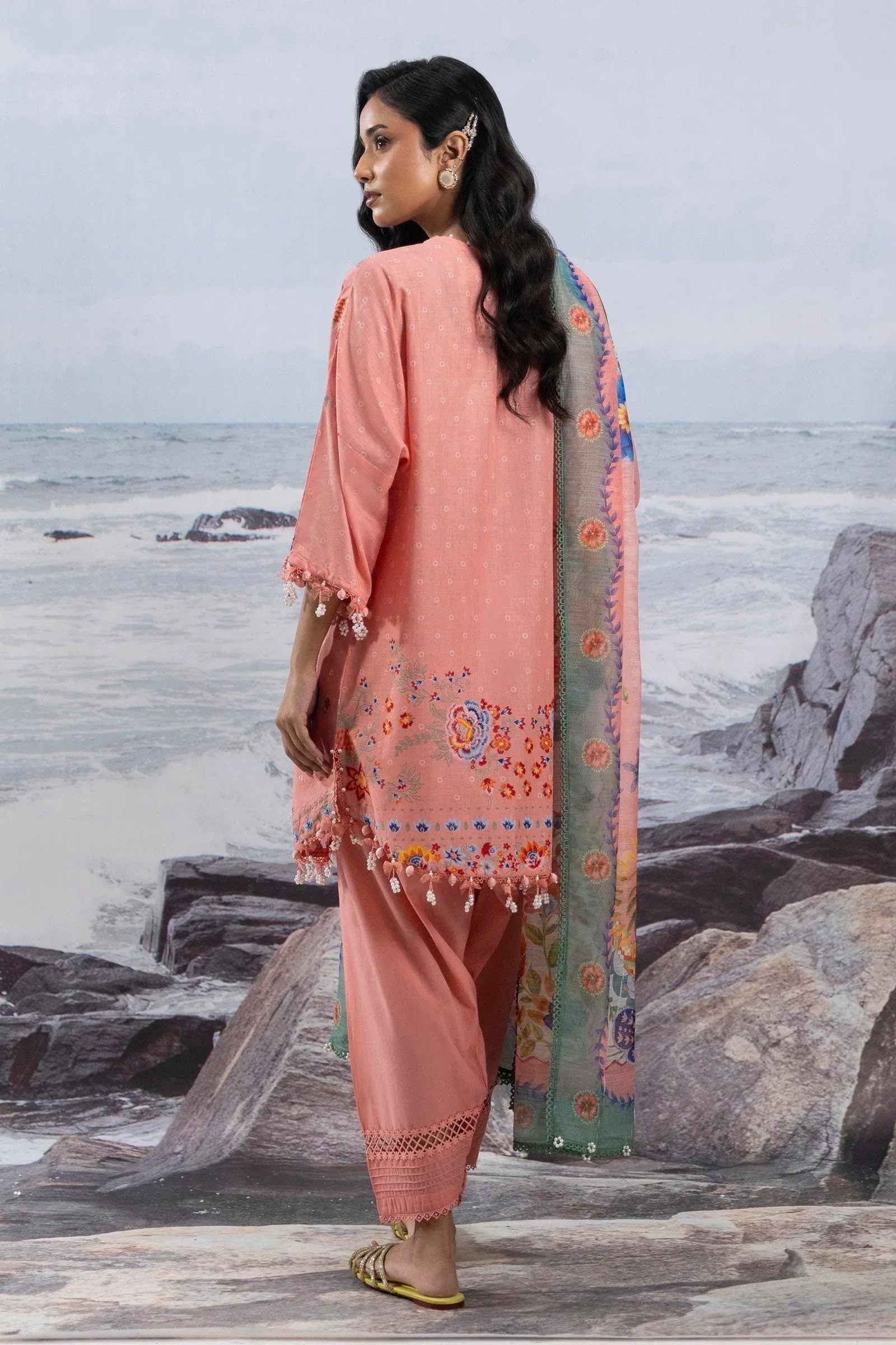 Sana Safinaz | Muzlin Summer 25 | 018B - Aqsa Fabrics