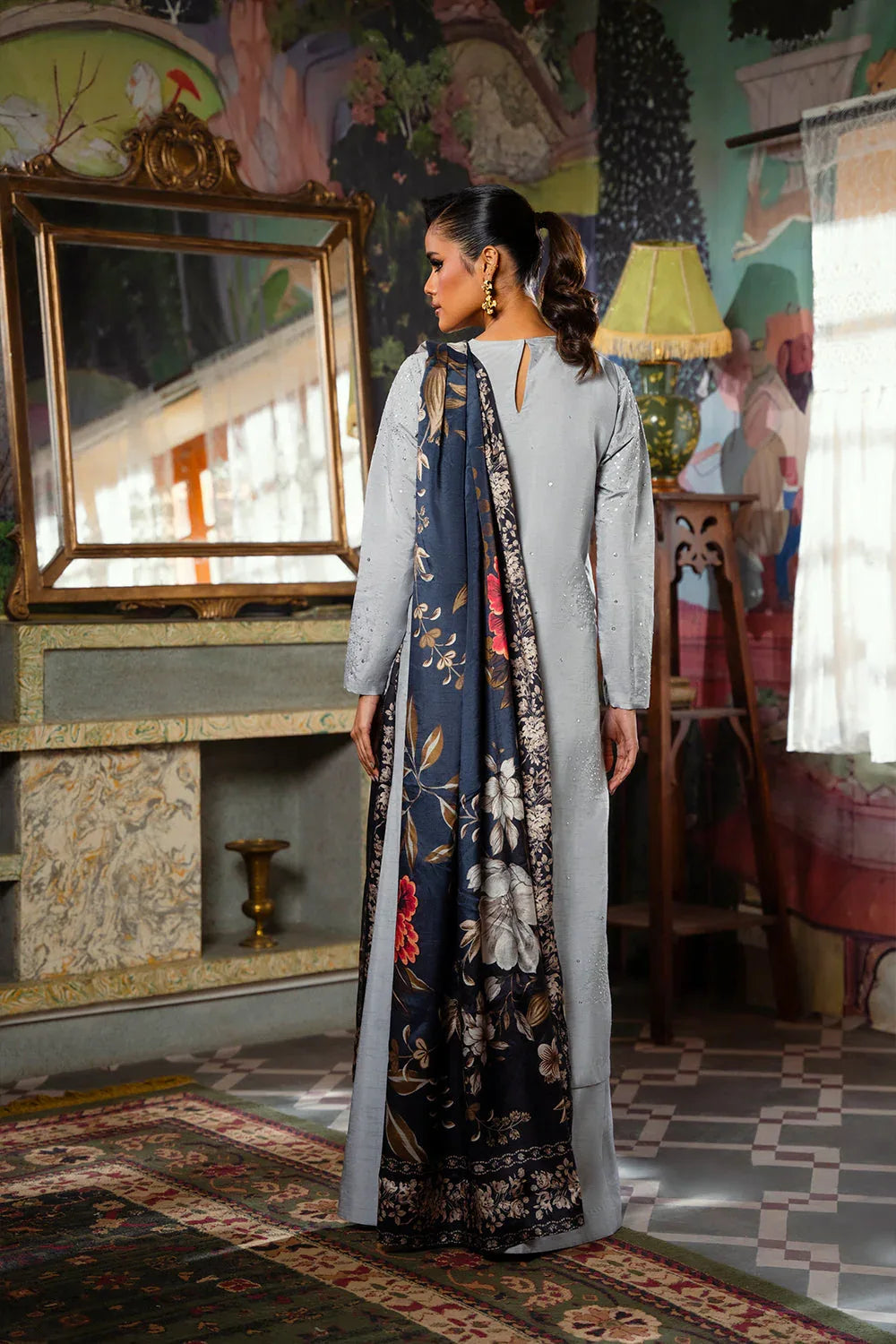 Saira Rizwan | Dahini Silk Pret | SWAN - SRLP04-25 - Aqsa Fabrics