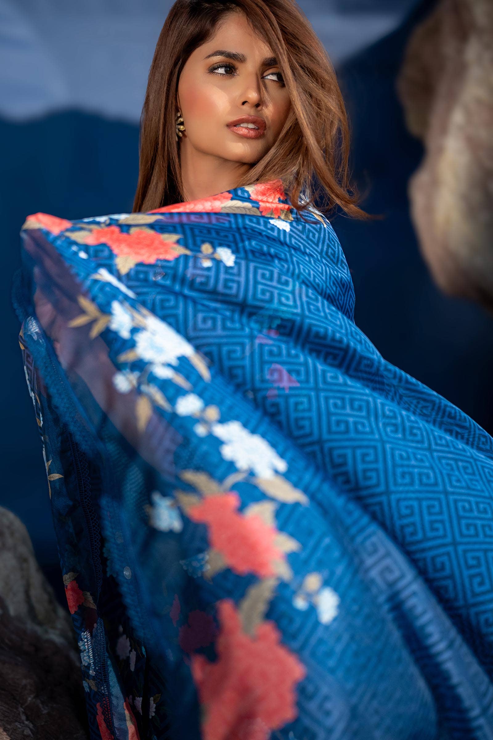 Sana Safinaz | Mahay Spring 24 | H241-013B-2BK - Aqsa Fabrics