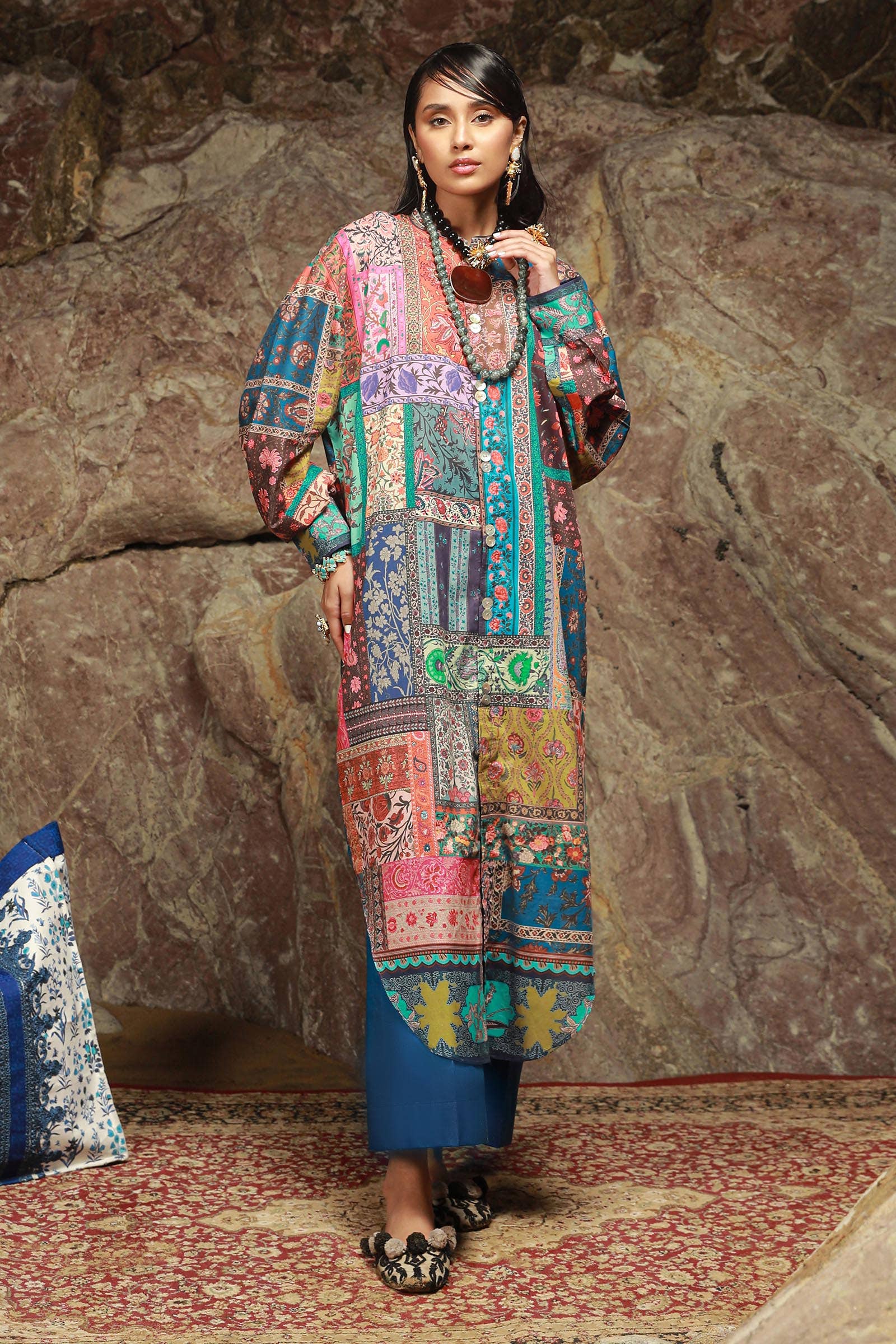 Sana Safinaz | Mahay Spring 24 | H241-014B-2C - Aqsa Fabrics