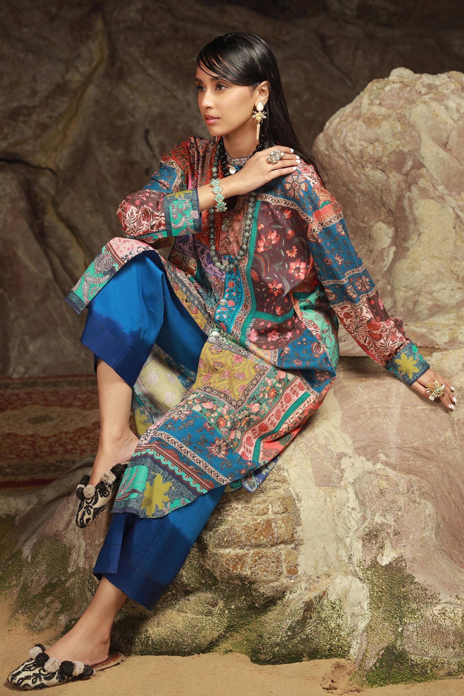 Sana Safinaz | Mahay Spring 24 | H241-014B-2C - Aqsa Fabrics