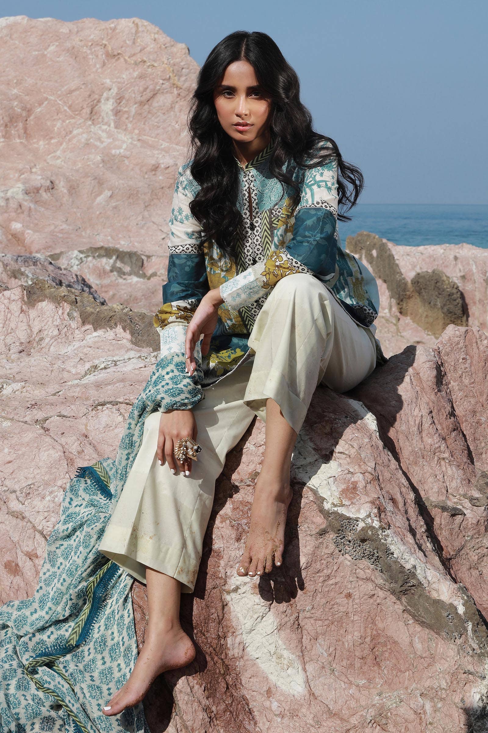 Sana Safinaz | Mahay Spring 24 | H241-015A-2I - Aqsa Fabrics