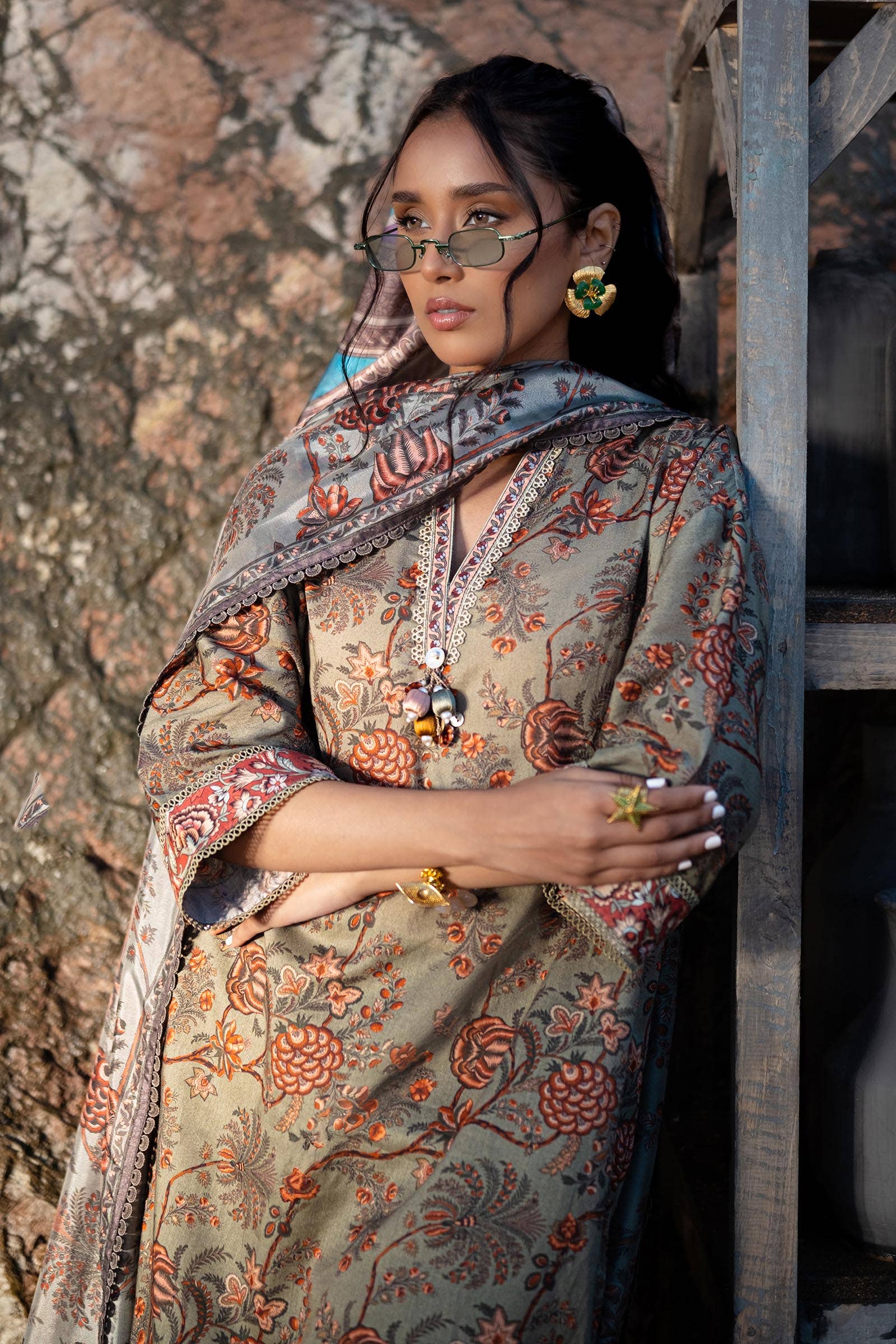 Sana Safinaz | Mahay Spring 24 | H241-016A-3CK - Aqsa Fabrics