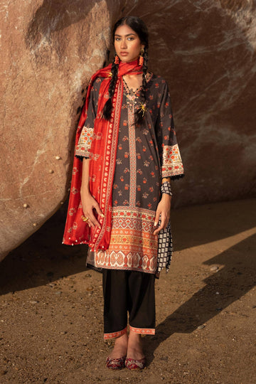 Sana Safinaz | Mahay Spring 24 | H241-017A-2BK - Aqsa Fabrics