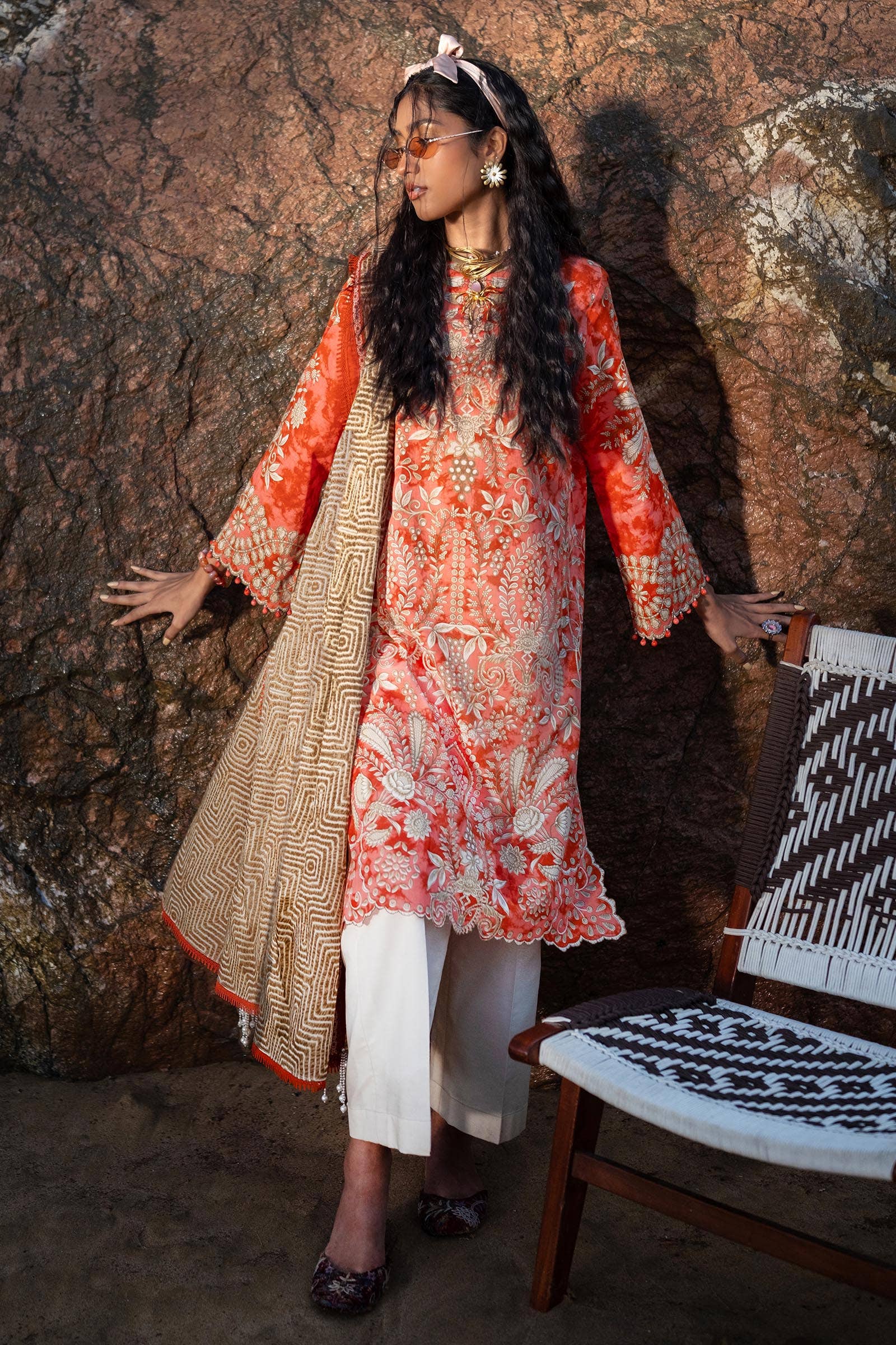 Sana Safinaz | Mahay Spring 24 | H241-018A-2BG - Aqsa Fabrics