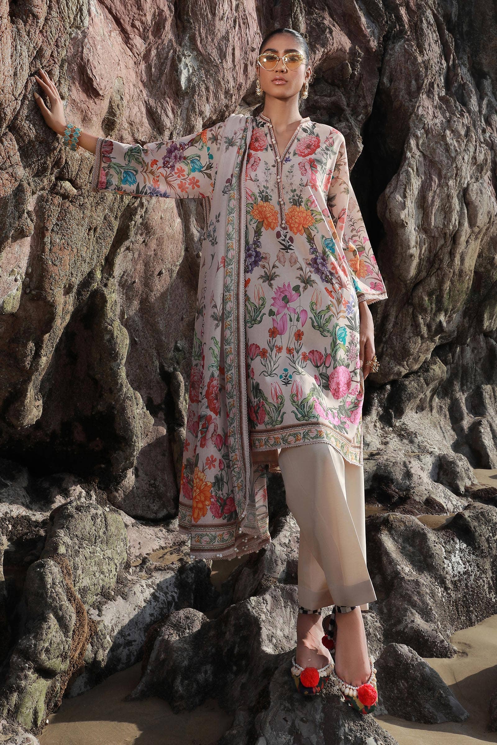 Sana Safinaz | Mahay Spring 24 | H241-019B-3CS - Aqsa Fabrics