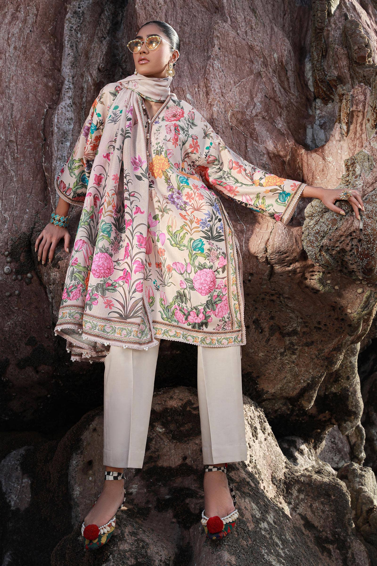 Sana Safinaz | Mahay Spring 24 | H241-019B-3CS - Aqsa Fabrics