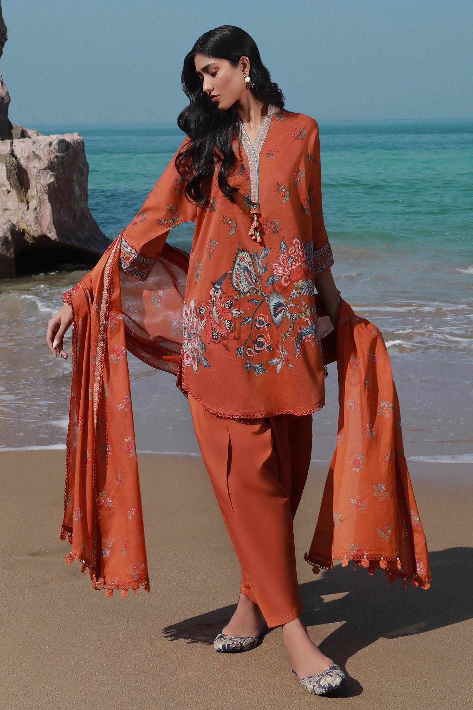 Sana Safinaz | Mahay Spring 24 | H241-020A-3CG - Aqsa Fabrics