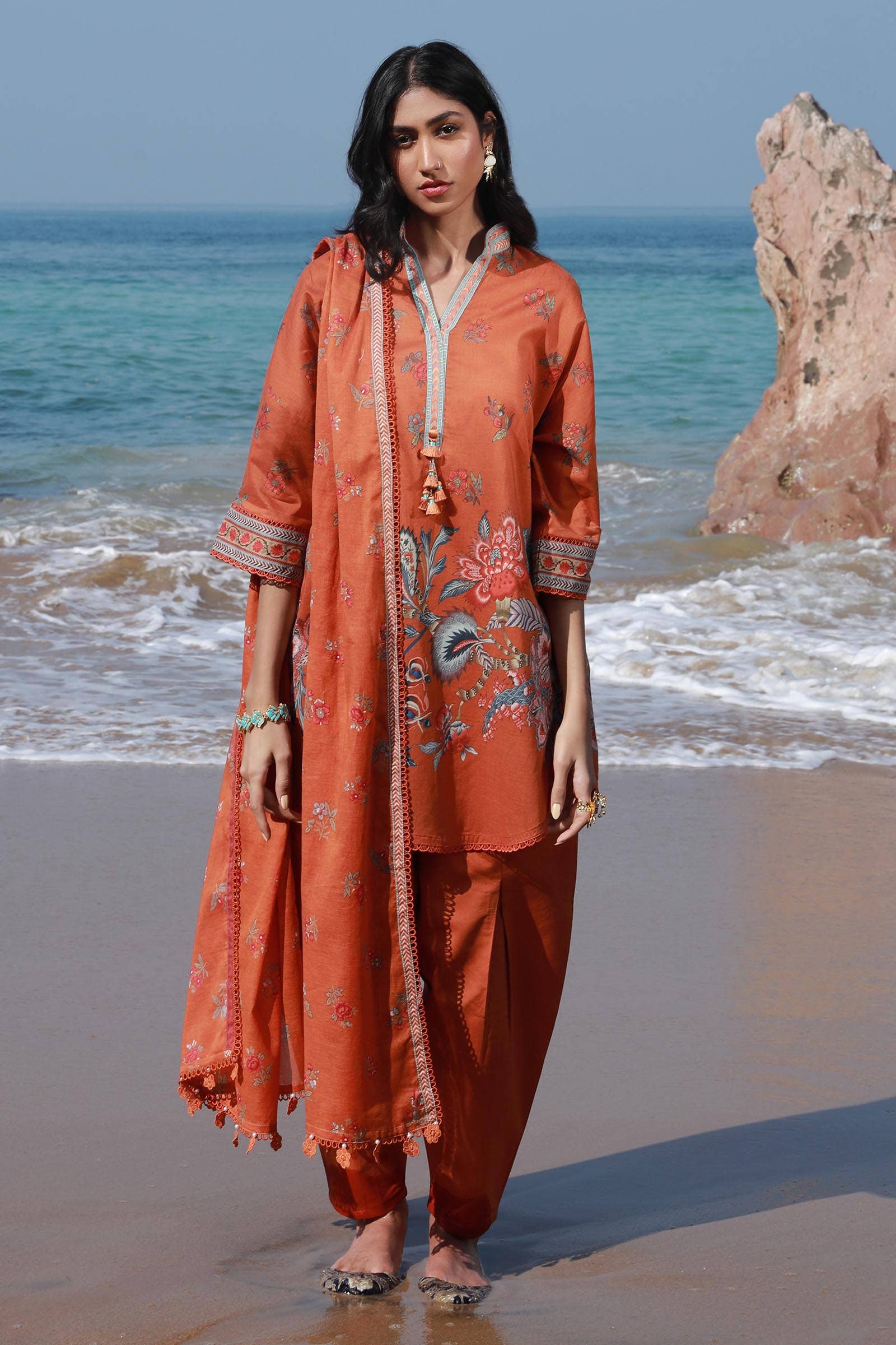 Sana Safinaz | Mahay Spring 24 | H241-020A-3CG - Aqsa Fabrics