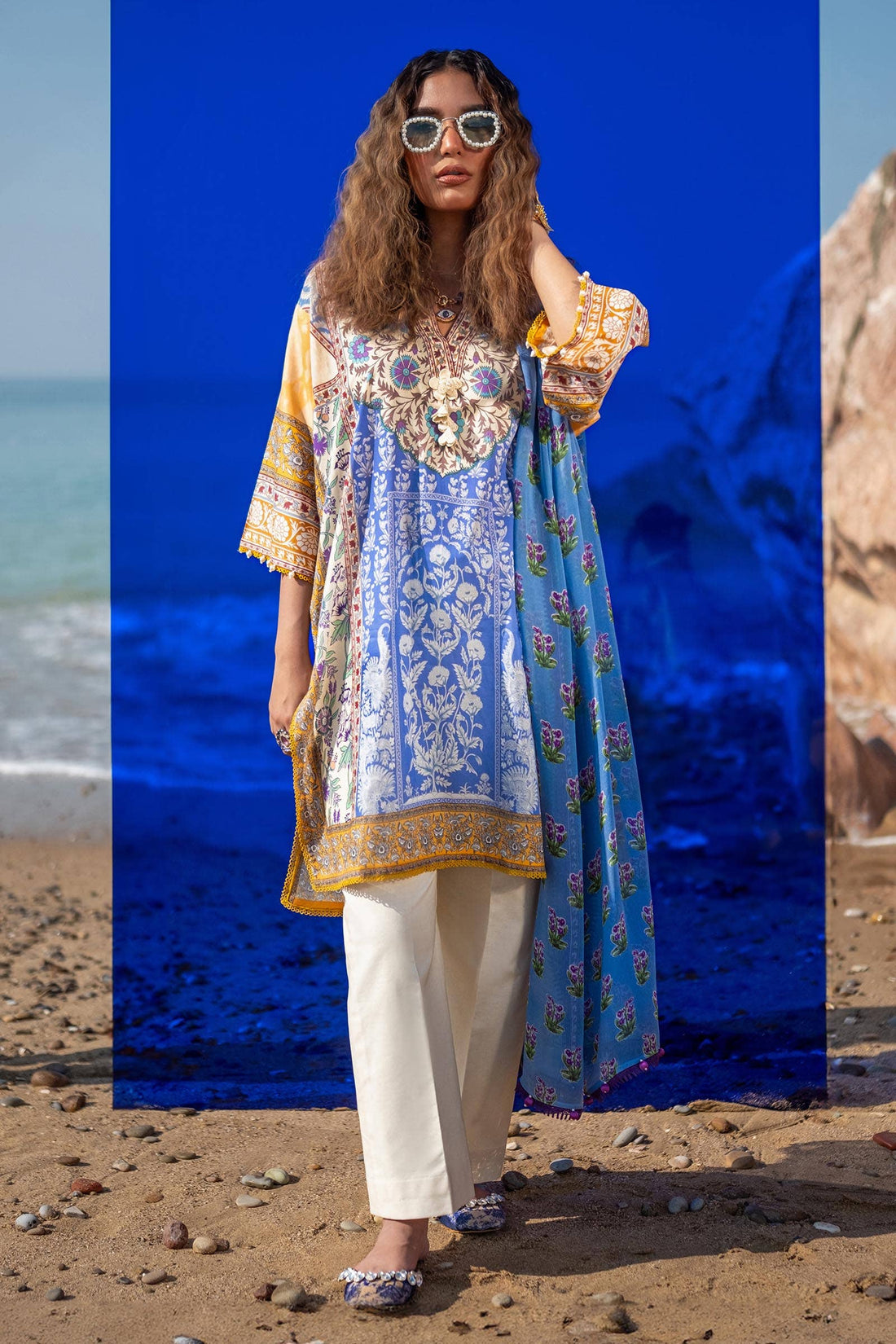 Sana Safinaz | Mahay Spring 24 | H241-003A-2BI - Aqsa Fabrics