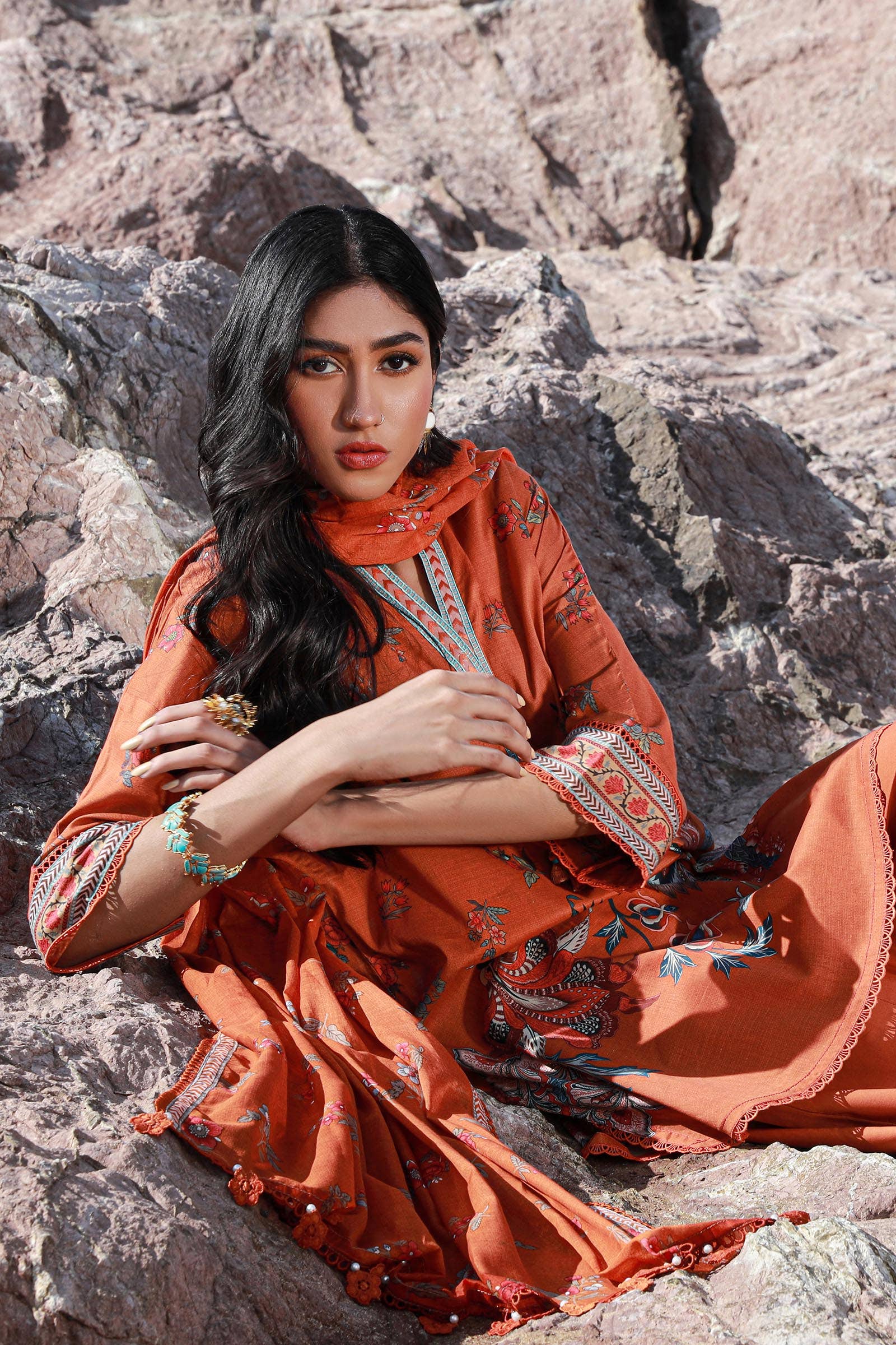 Sana Safinaz | Mahay Spring 24 | H241-020A-3CG - Aqsa Fabrics