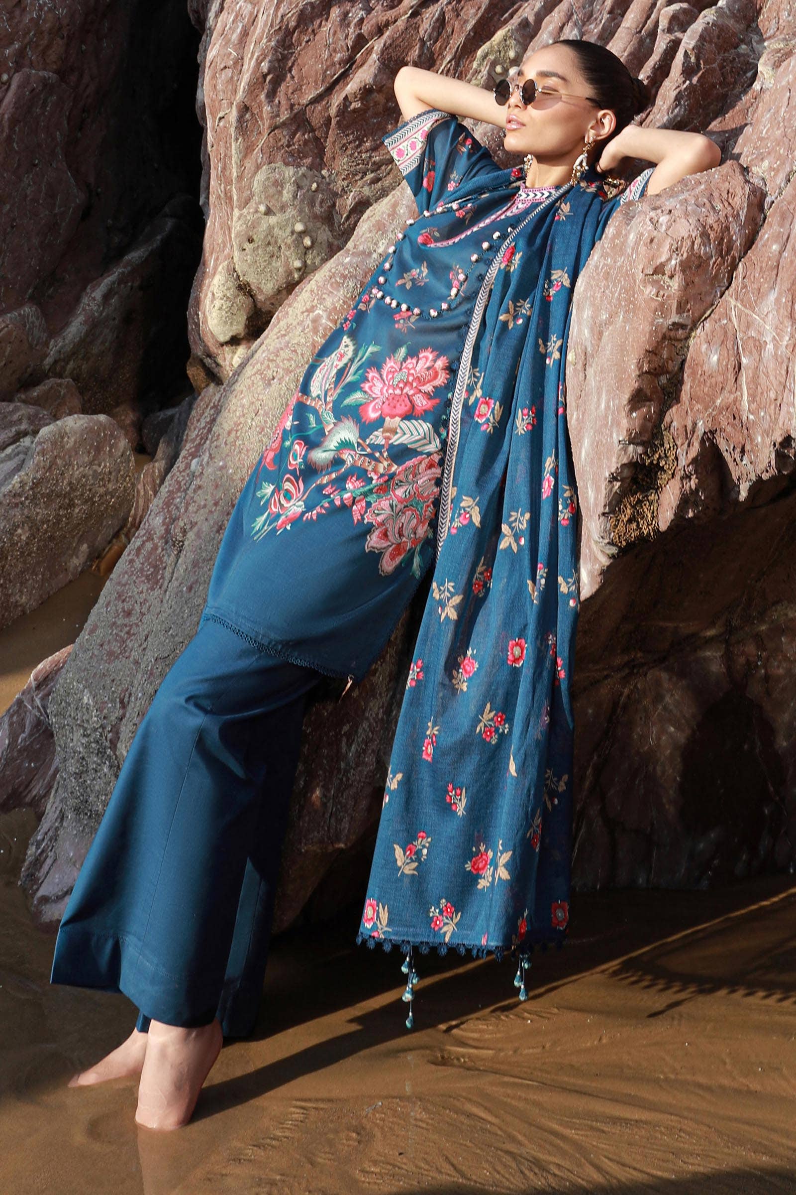 Sana Safinaz | Mahay Spring 24 | H241-020B-3CG - Aqsa Fabrics