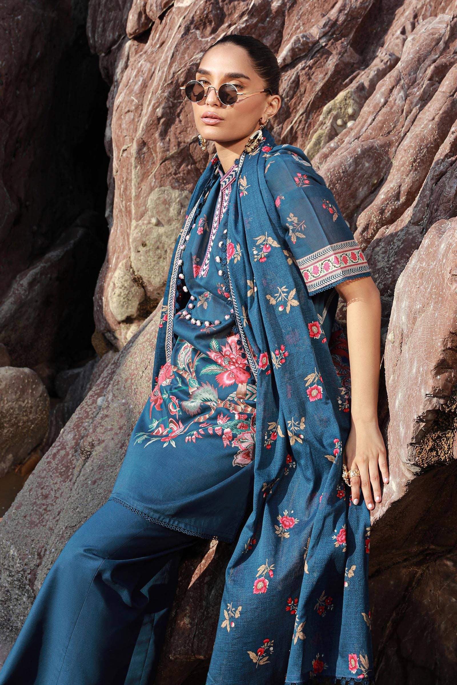 Sana Safinaz | Mahay Spring 24 | H241-020B-3CG - Aqsa Fabrics