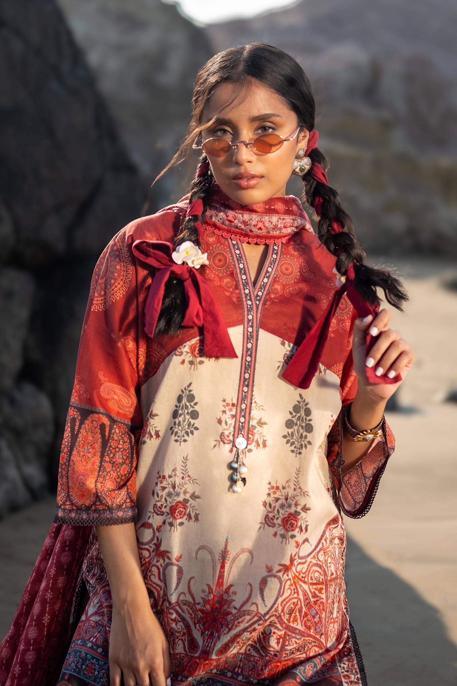 Sana Safinaz | Mahay Spring 24 | H241-021A-3DE - Aqsa Fabrics