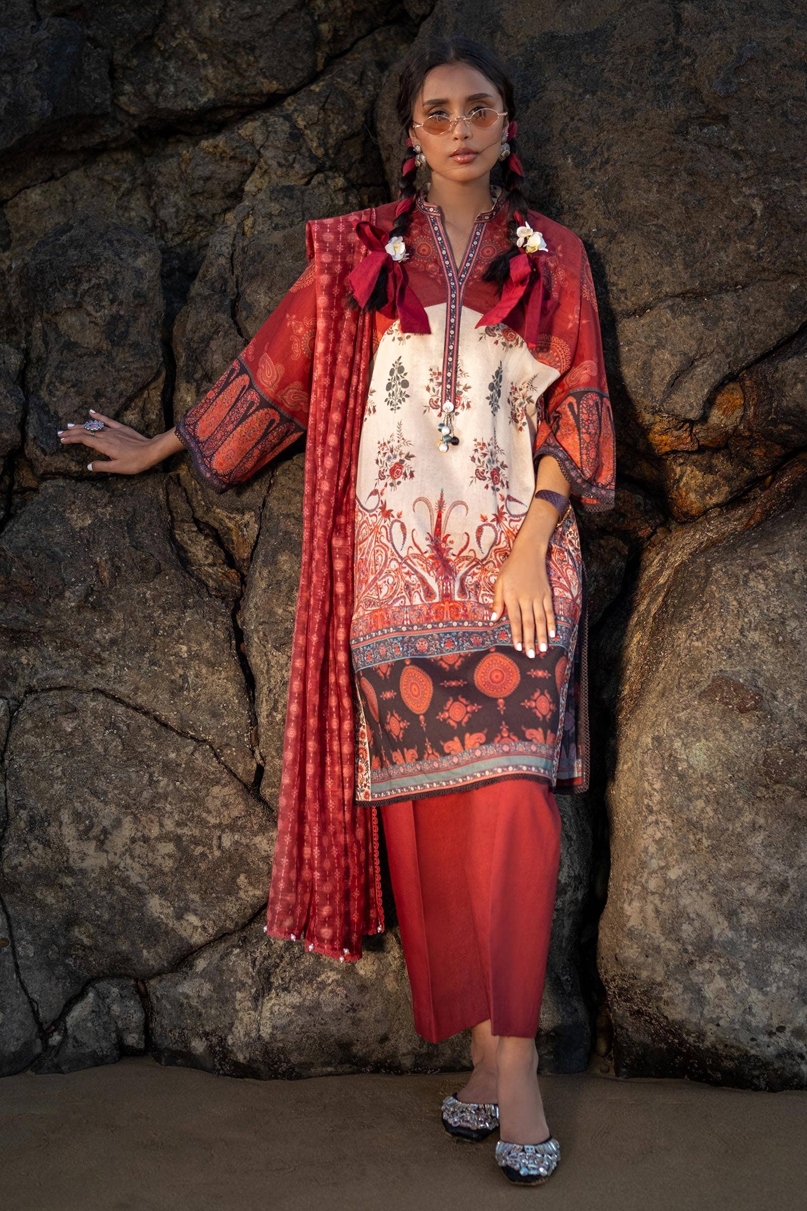 Sana Safinaz | Mahay Spring 24 | H241-021A-3DE - Aqsa Fabrics