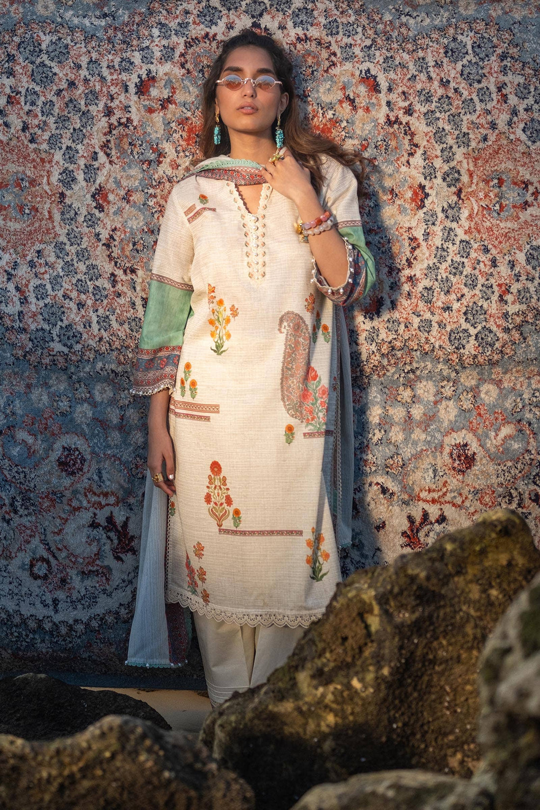 Sana Safinaz | Mahay Spring 24 | H241-022A-2BS - Aqsa Fabrics