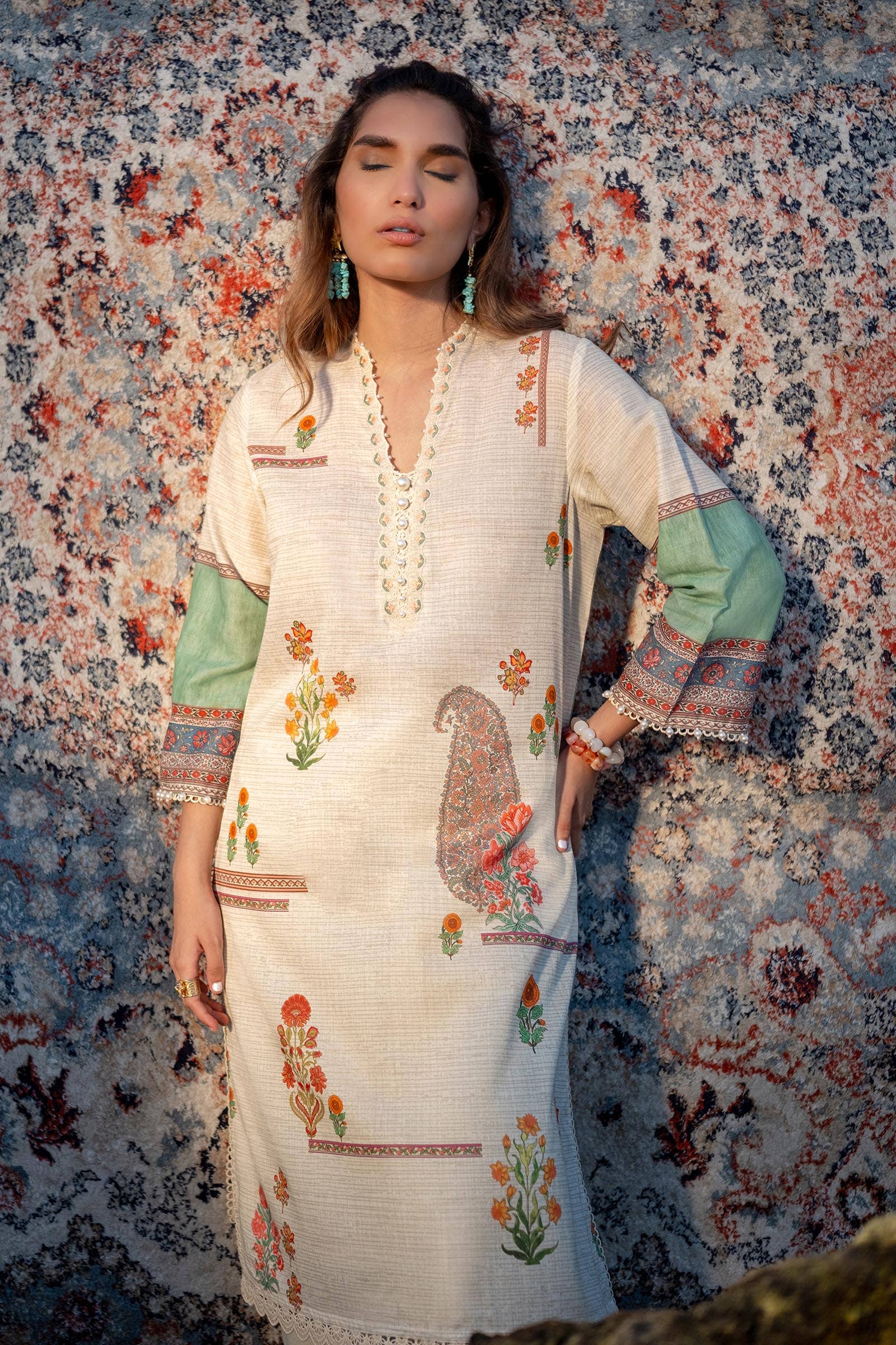 Sana Safinaz | Mahay Spring 24 | H241-022A-2BS - Aqsa Fabrics