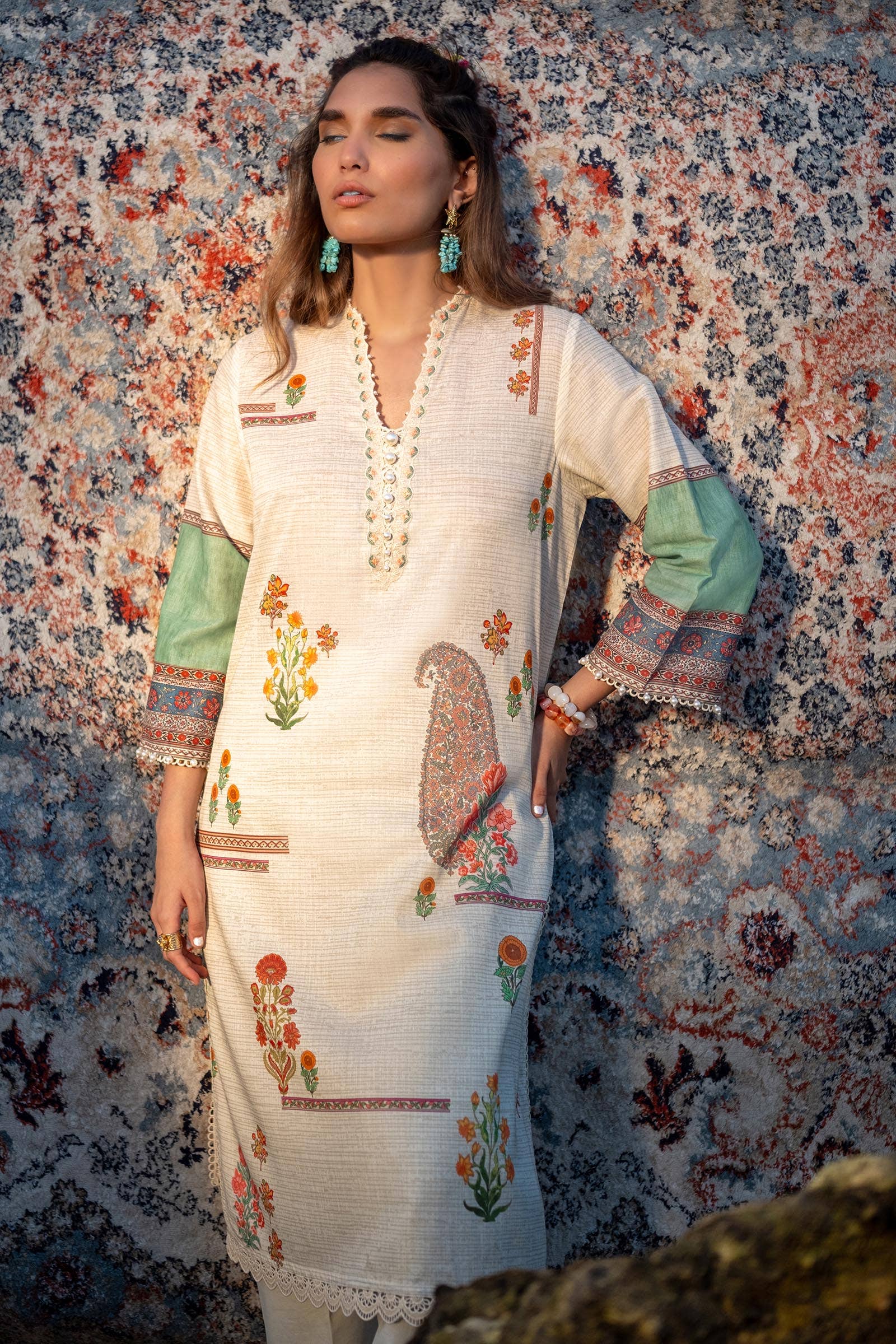 Sana Safinaz | Mahay Spring 24 | H241-022A-2BS - Aqsa Fabrics