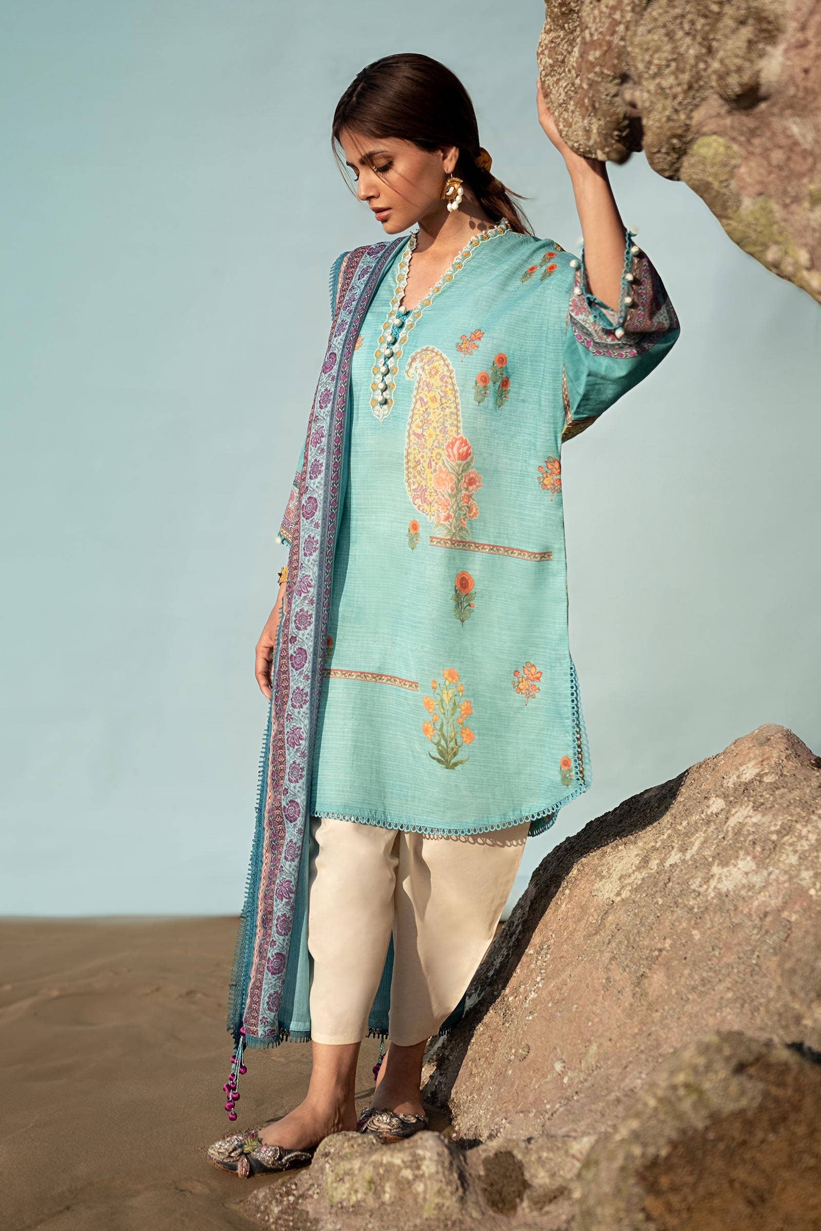 Sana Safinaz | Mahay Spring 24 | H241-022B-2BS - Aqsa Fabrics