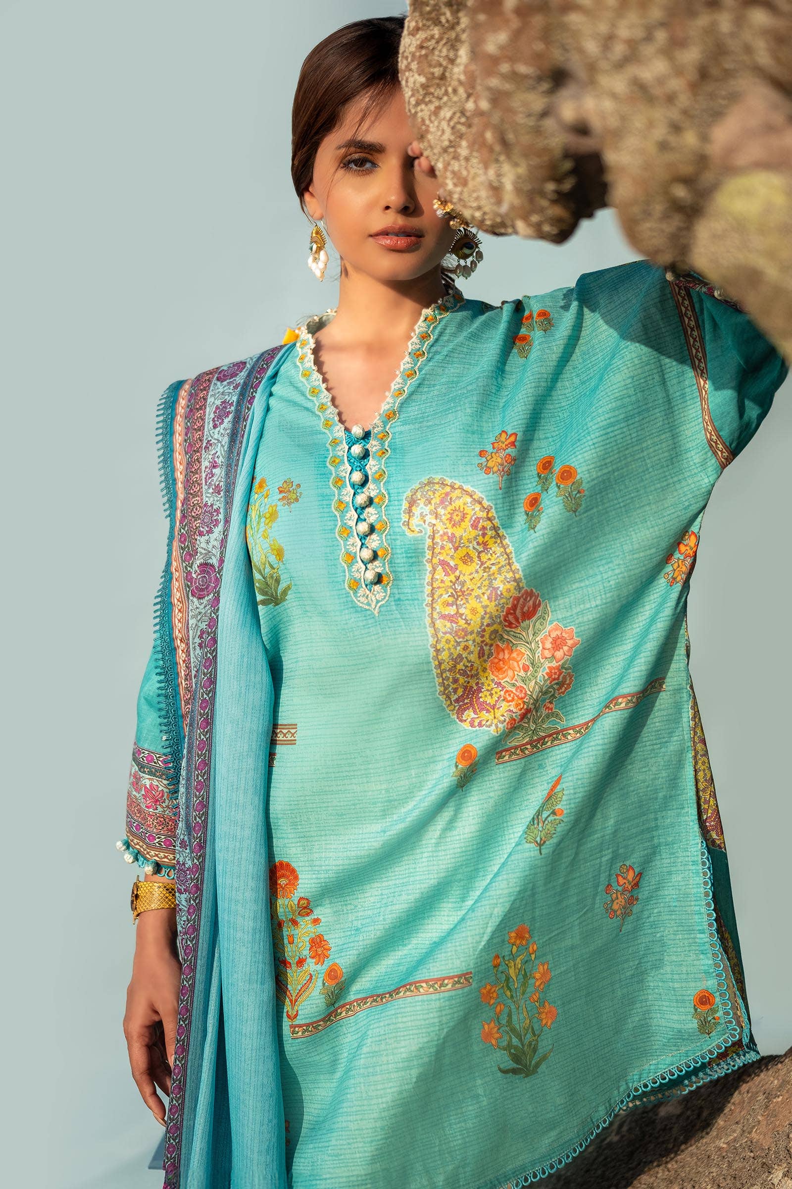 Sana Safinaz | Mahay Spring 24 | H241-022B-2BS - Aqsa Fabrics