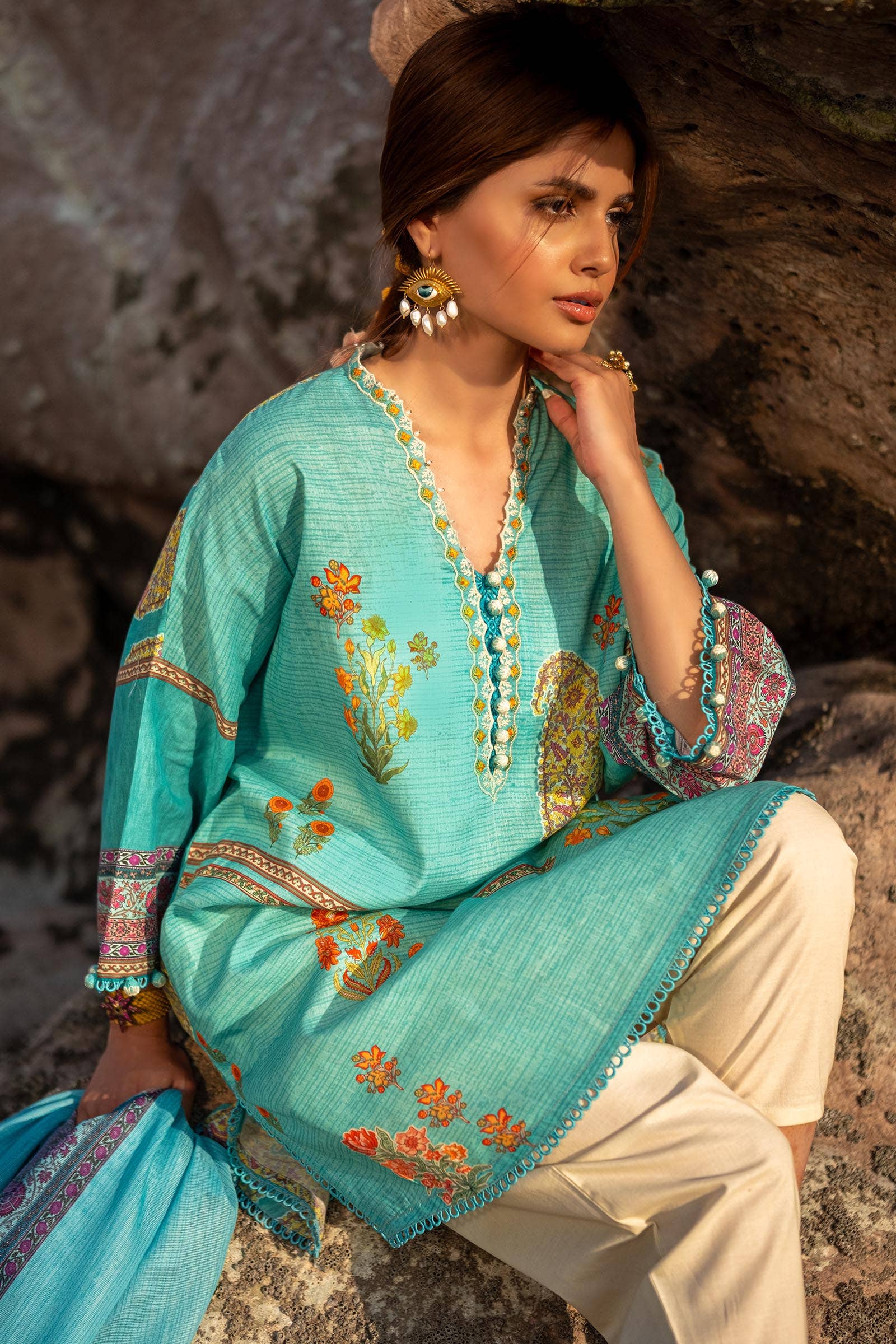 Sana Safinaz | Mahay Spring 24 | H241-022B-2BS - Aqsa Fabrics