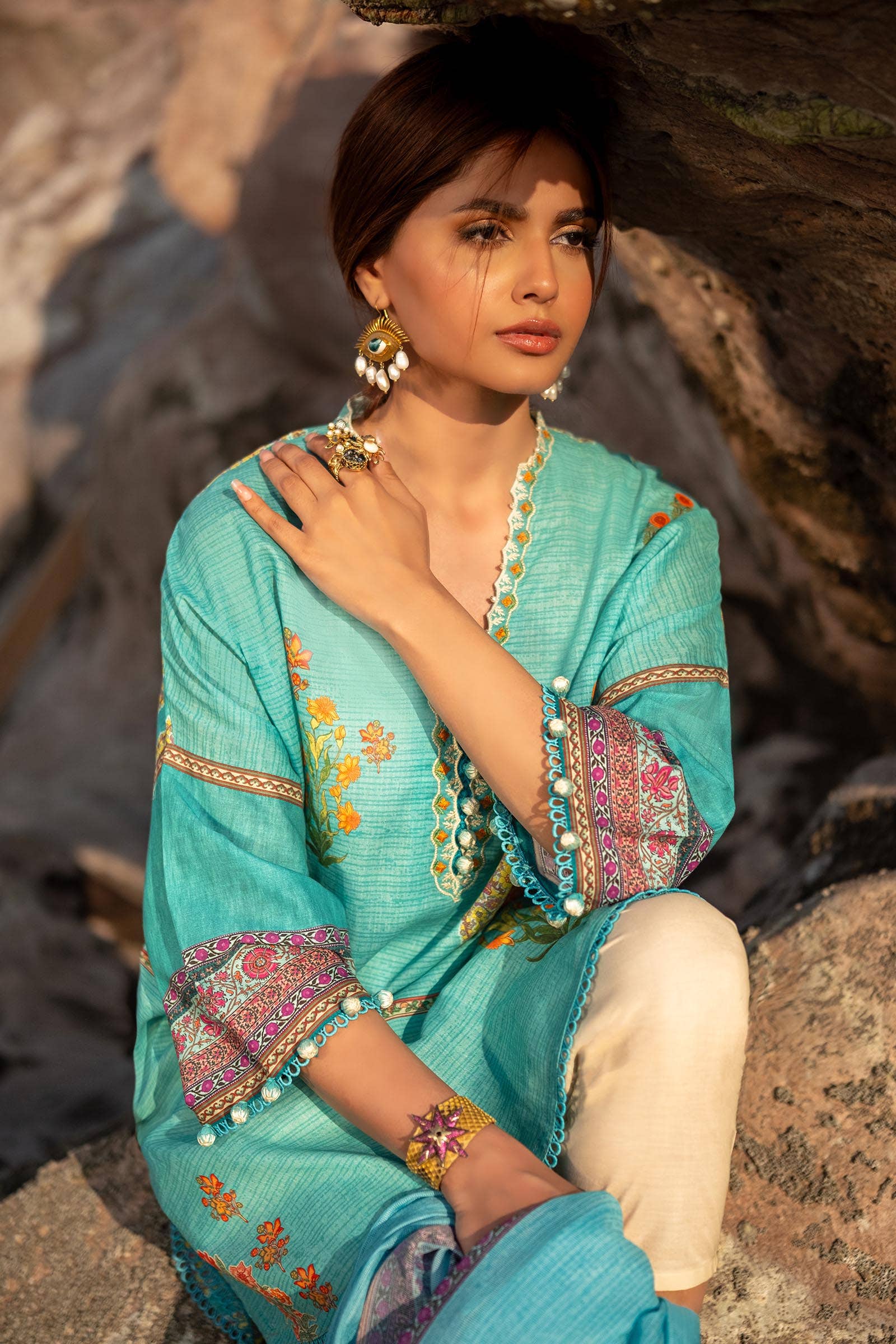 Sana Safinaz | Mahay Spring 24 | H241-022B-2BS - Aqsa Fabrics