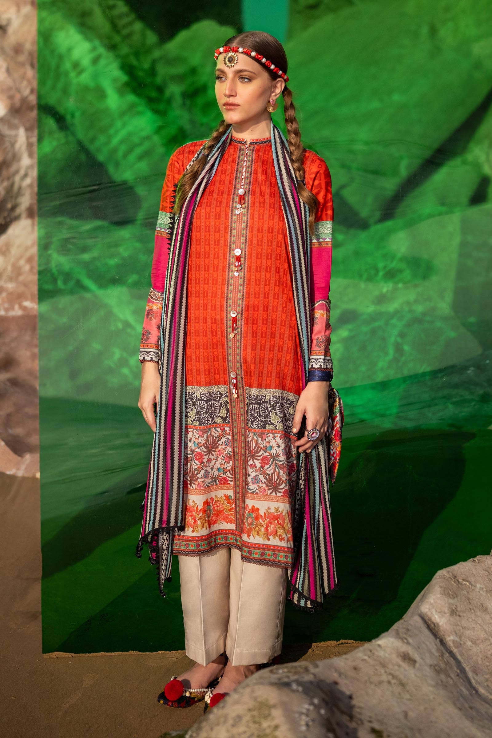 Sana Safinaz | Mahay Spring 24 | H241-024B-2I - Aqsa Fabrics