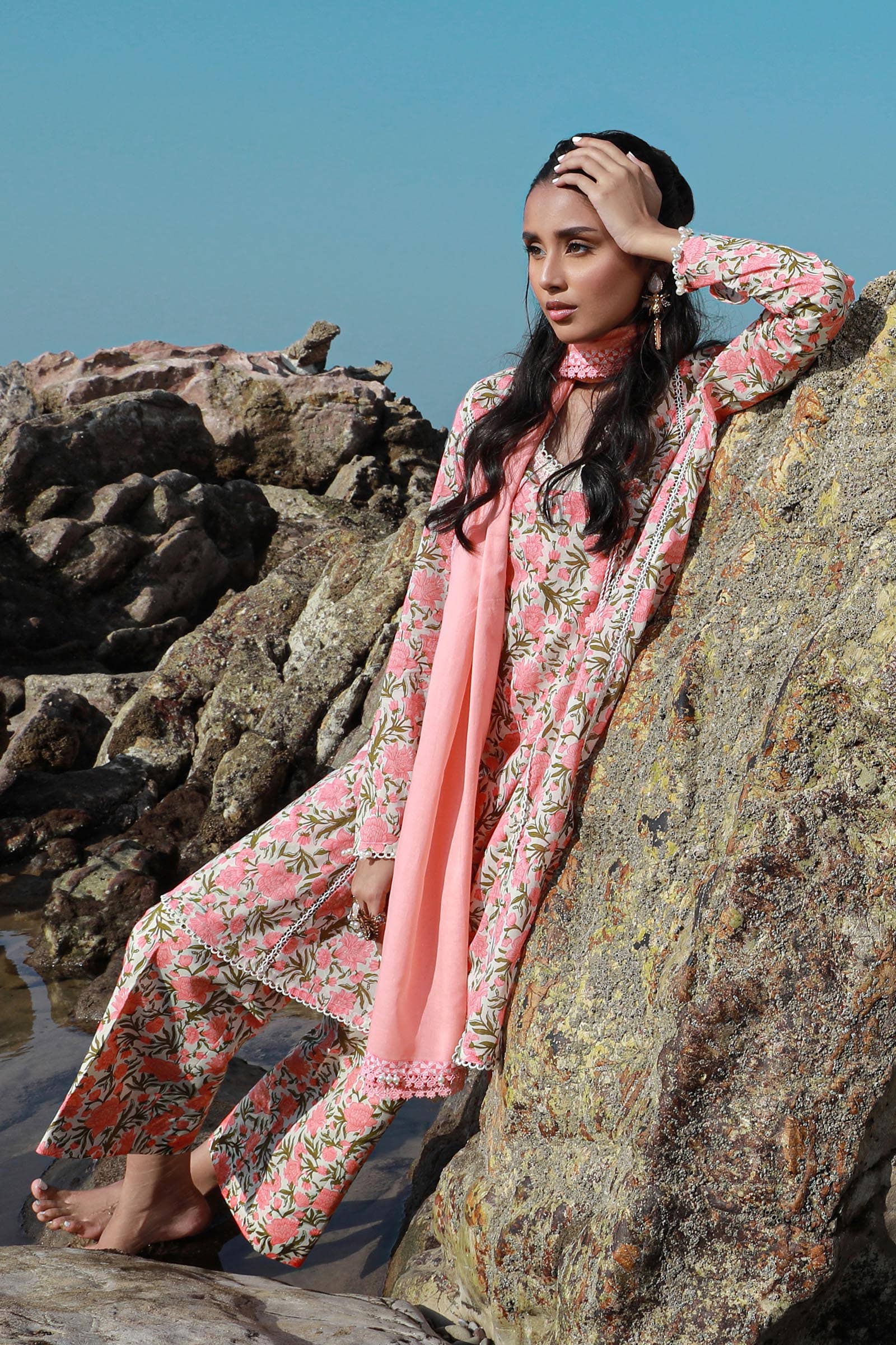 Sana Safinaz | Mahay Spring 24 | H241-004B-3CG - Aqsa Fabrics