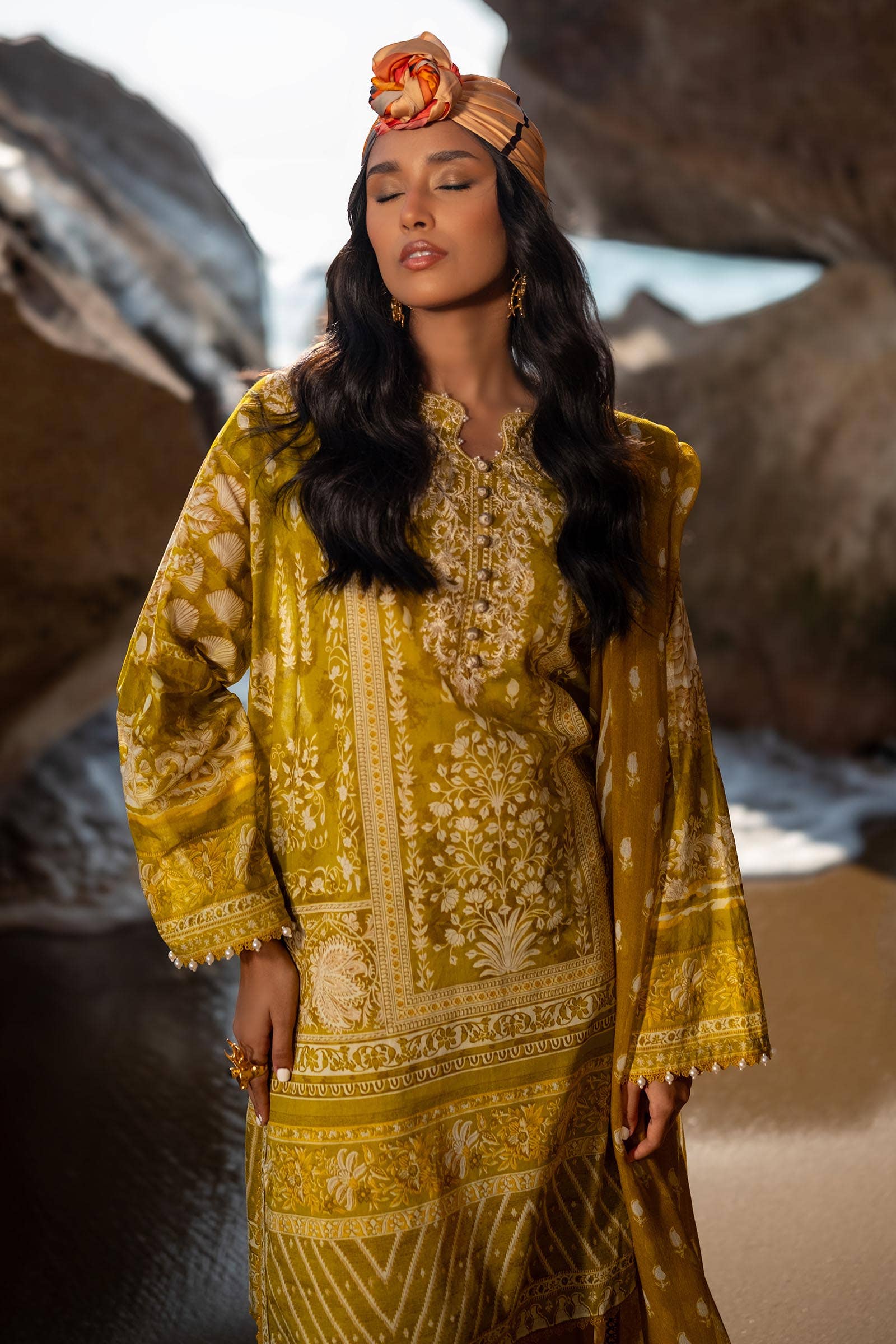 Sana Safinaz | Mahay Spring 24 | H241-005B-3CI - Aqsa Fabrics