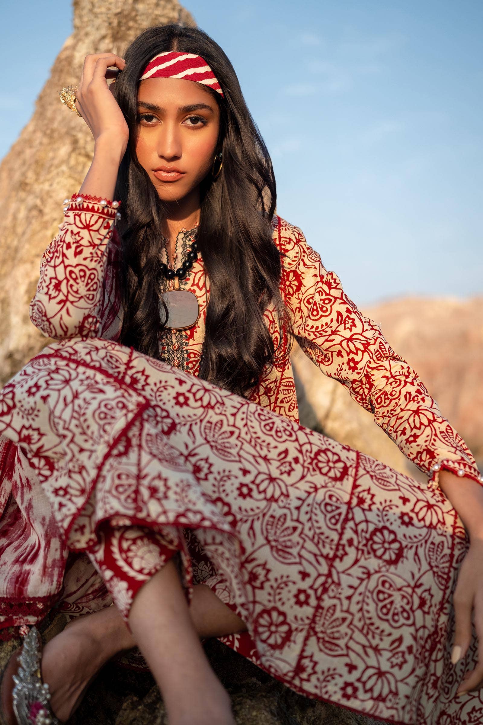 Sana Safinaz | Mahay Spring 24 | H241-008B-3CG - Aqsa Fabrics