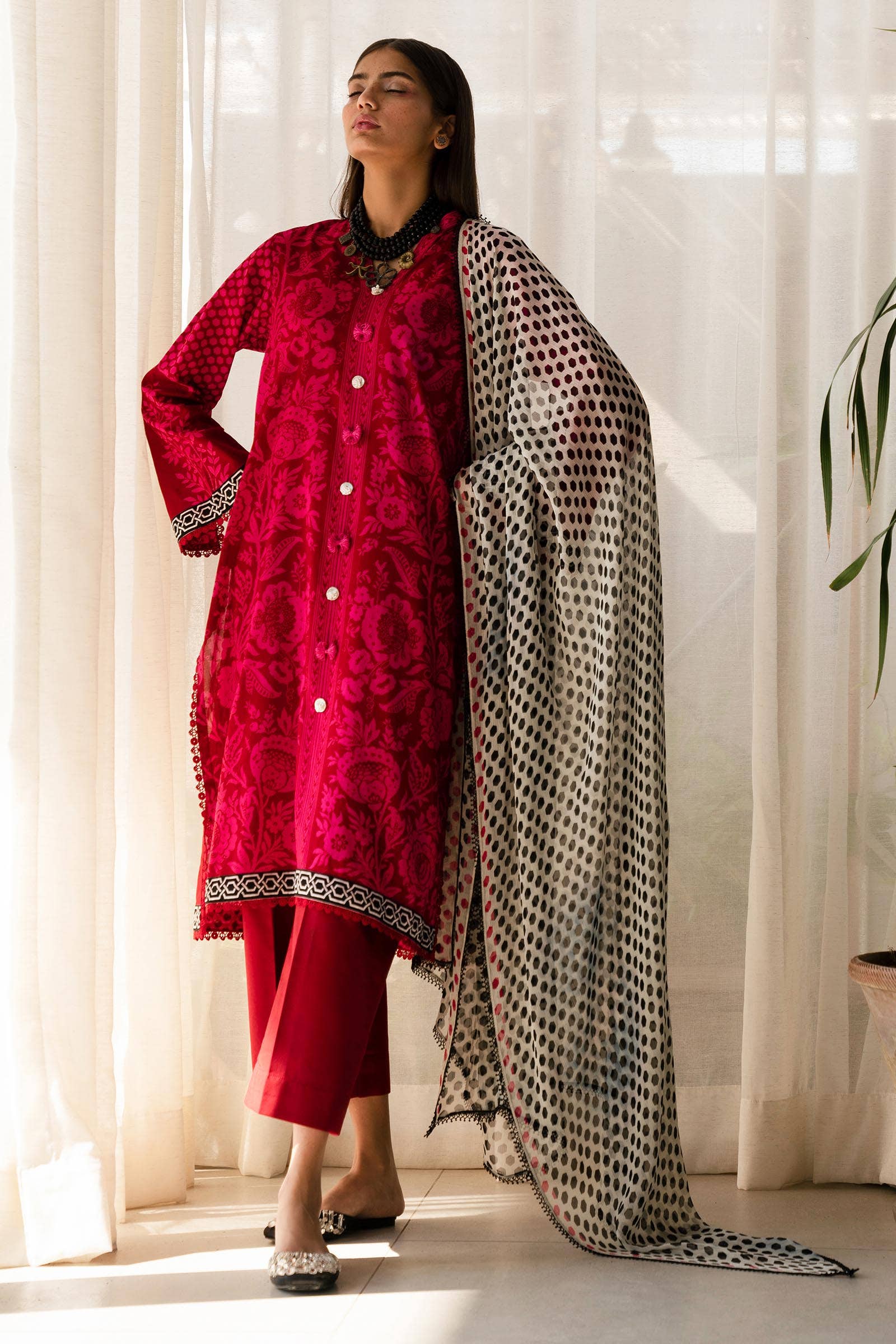 Sana Safinaz | Mahay Spring 24 | H241-010A-3CI - Aqsa Fabrics